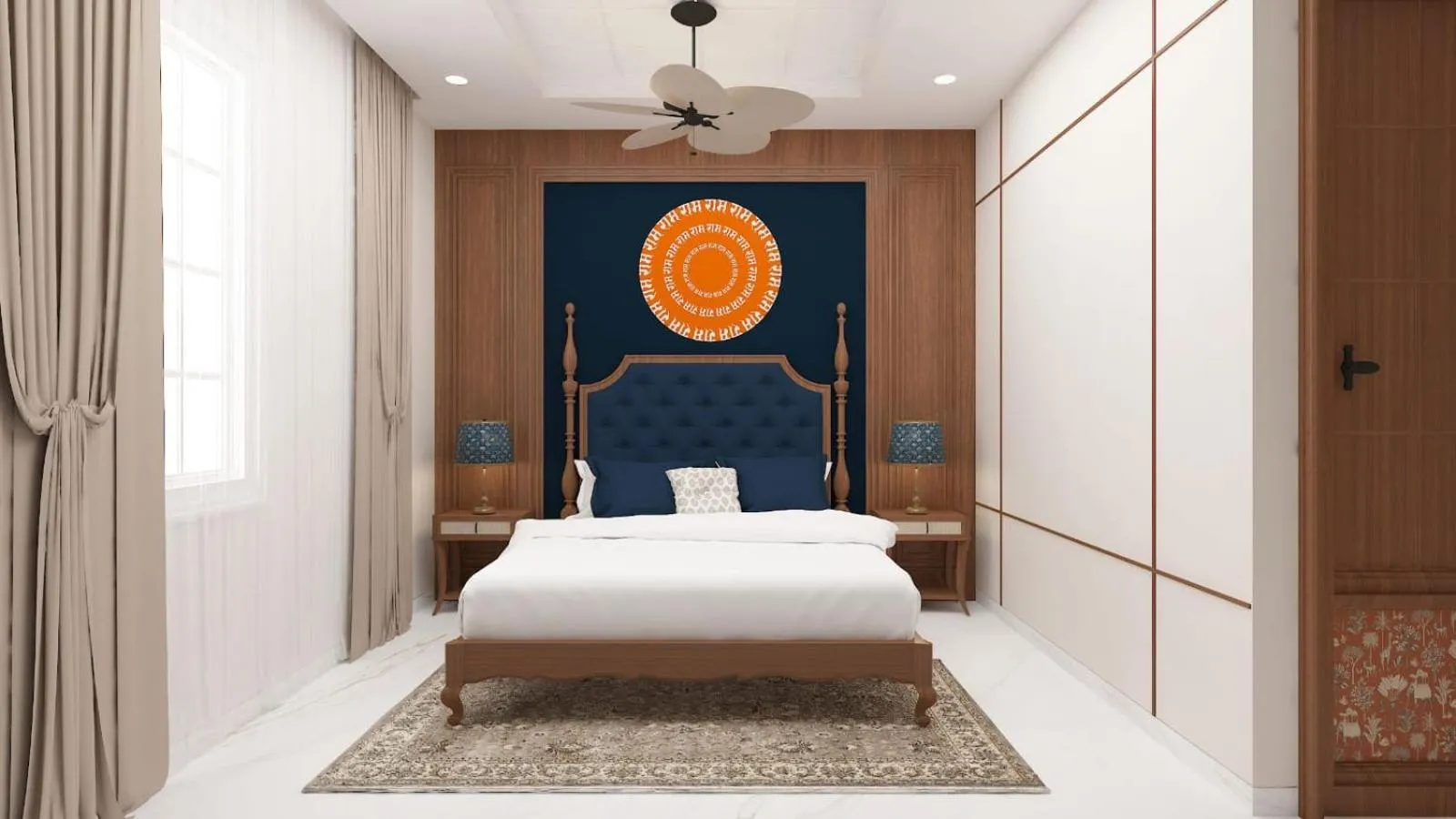 Bed in Shri Ram Paying Guest House Premium Rooms