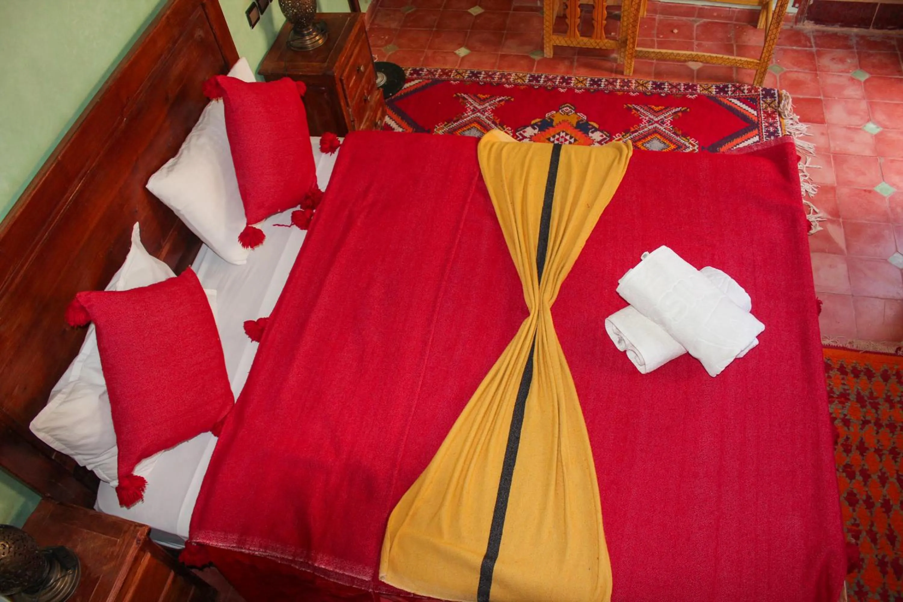 Bedroom, Bed in Riad Soleil du Monde
