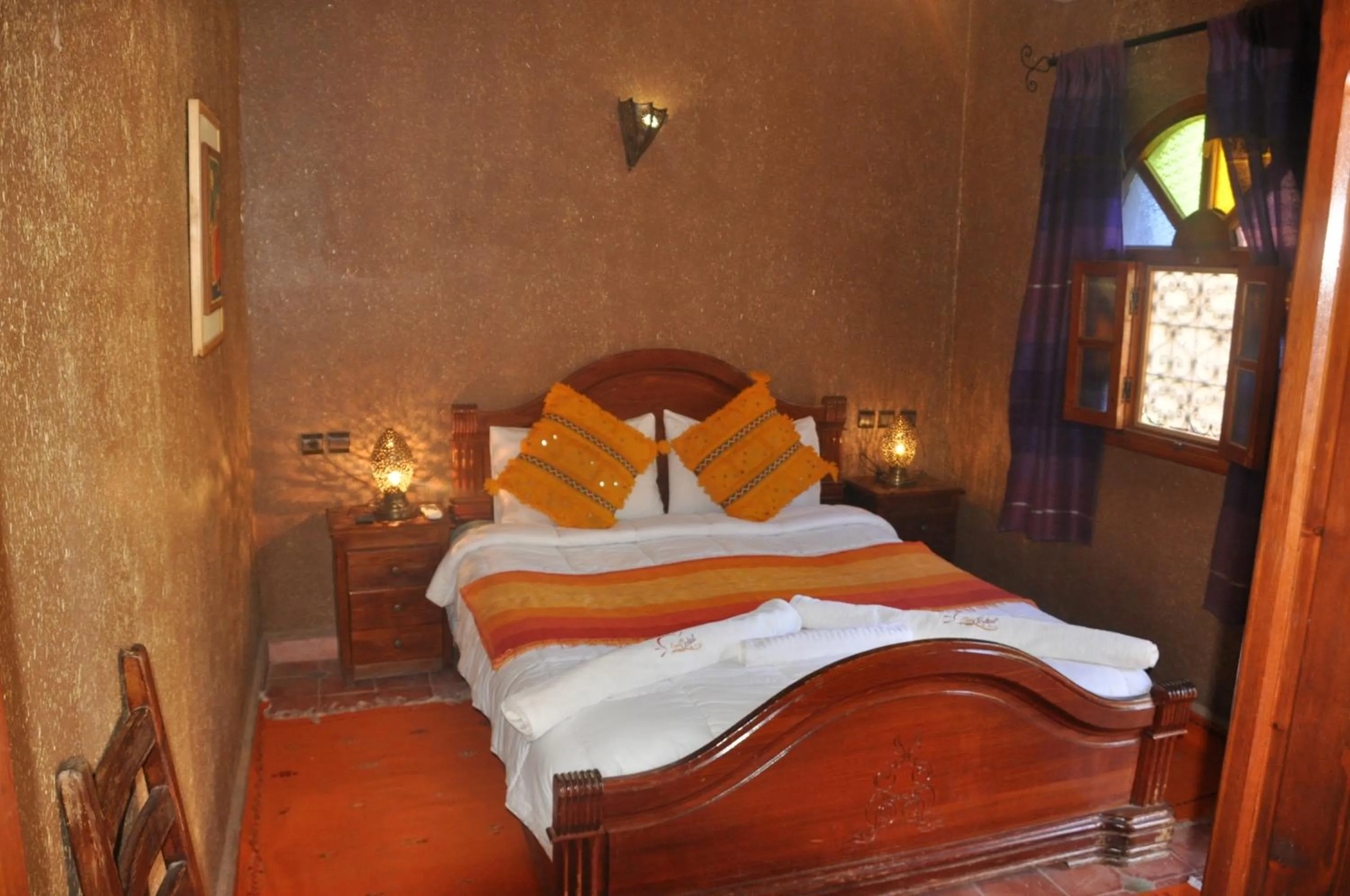 Bedroom, Bed in Riad Soleil du Monde