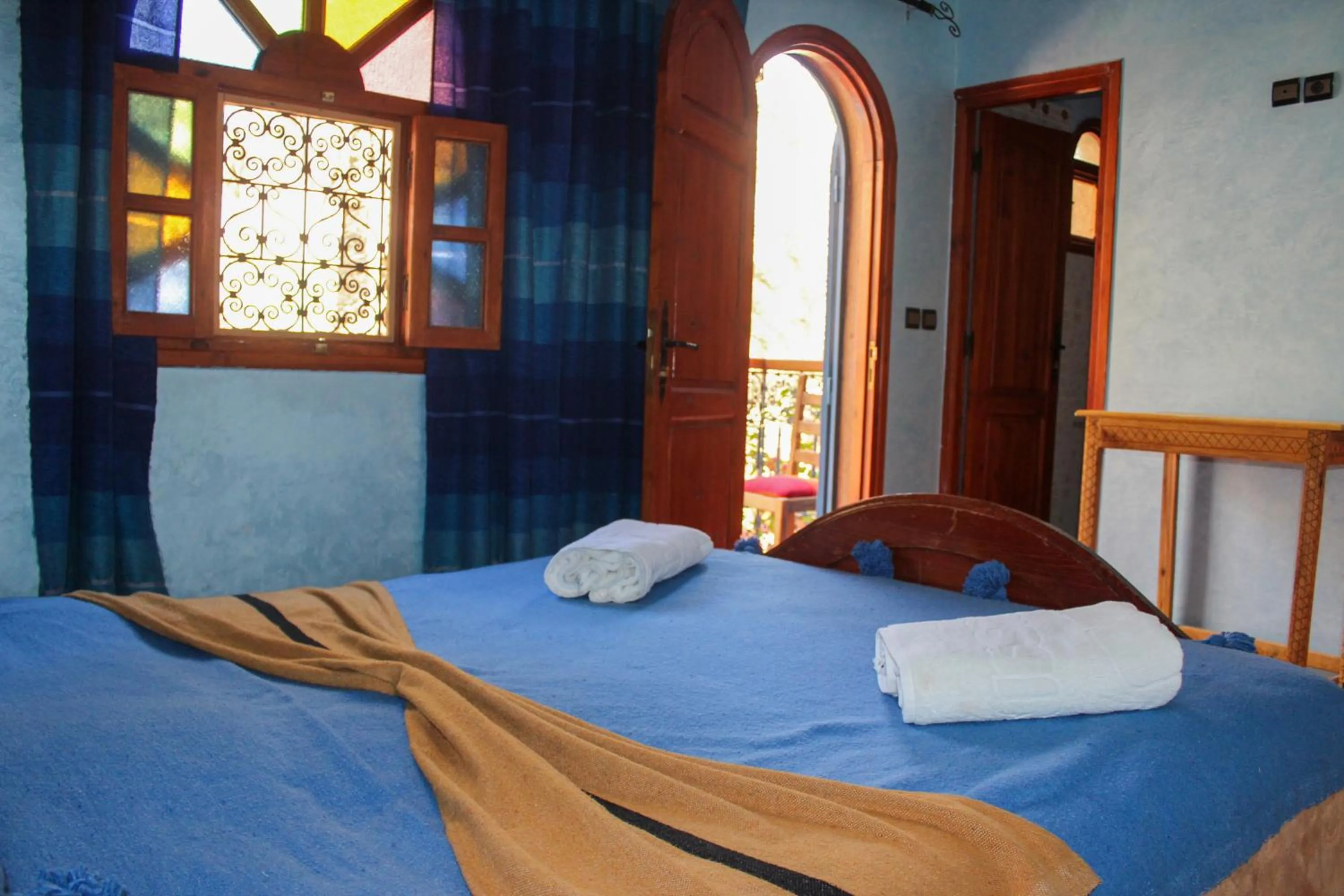 Bedroom, Bed in Riad Soleil du Monde