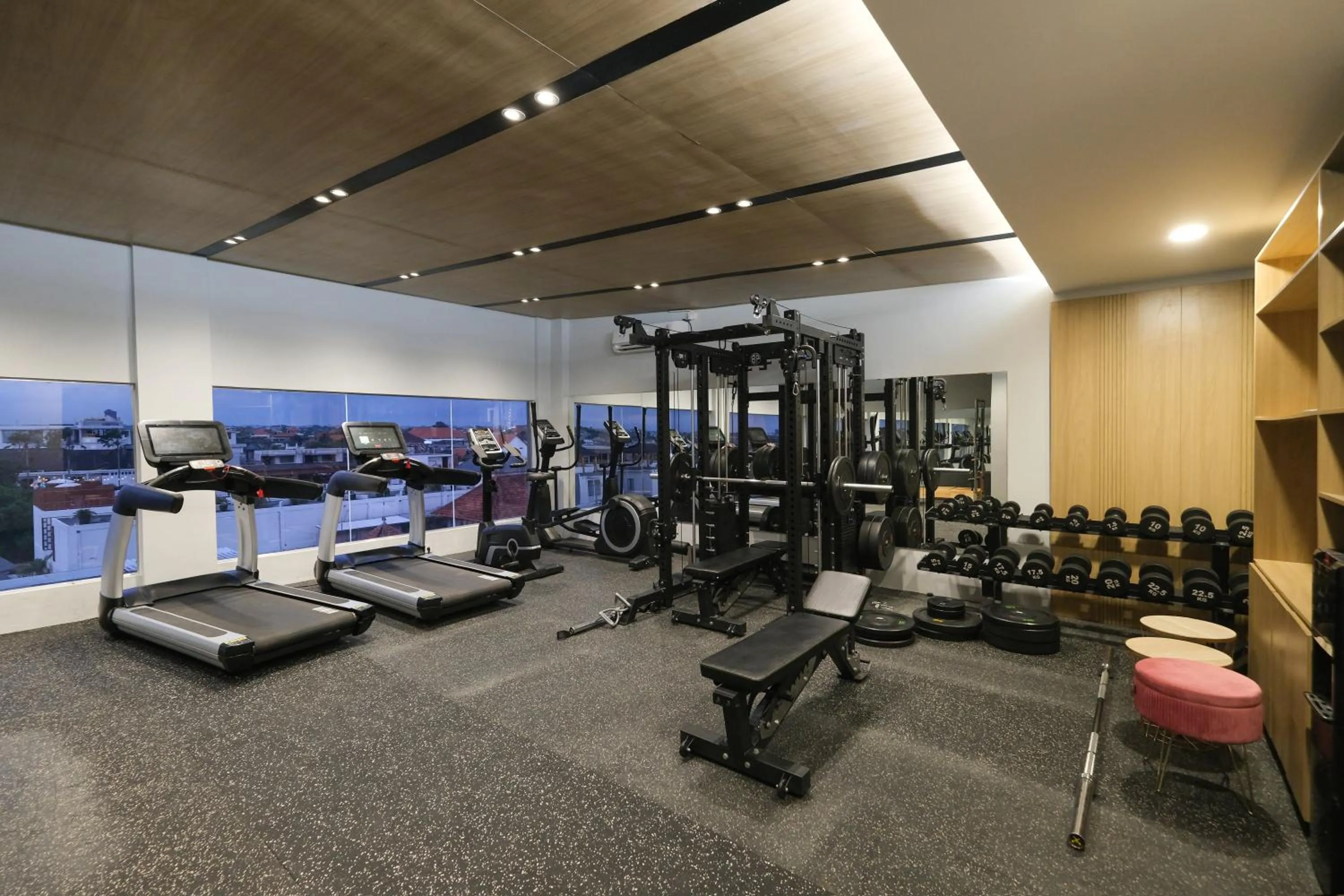Fitness centre/facilities in Aster Apartment Bali