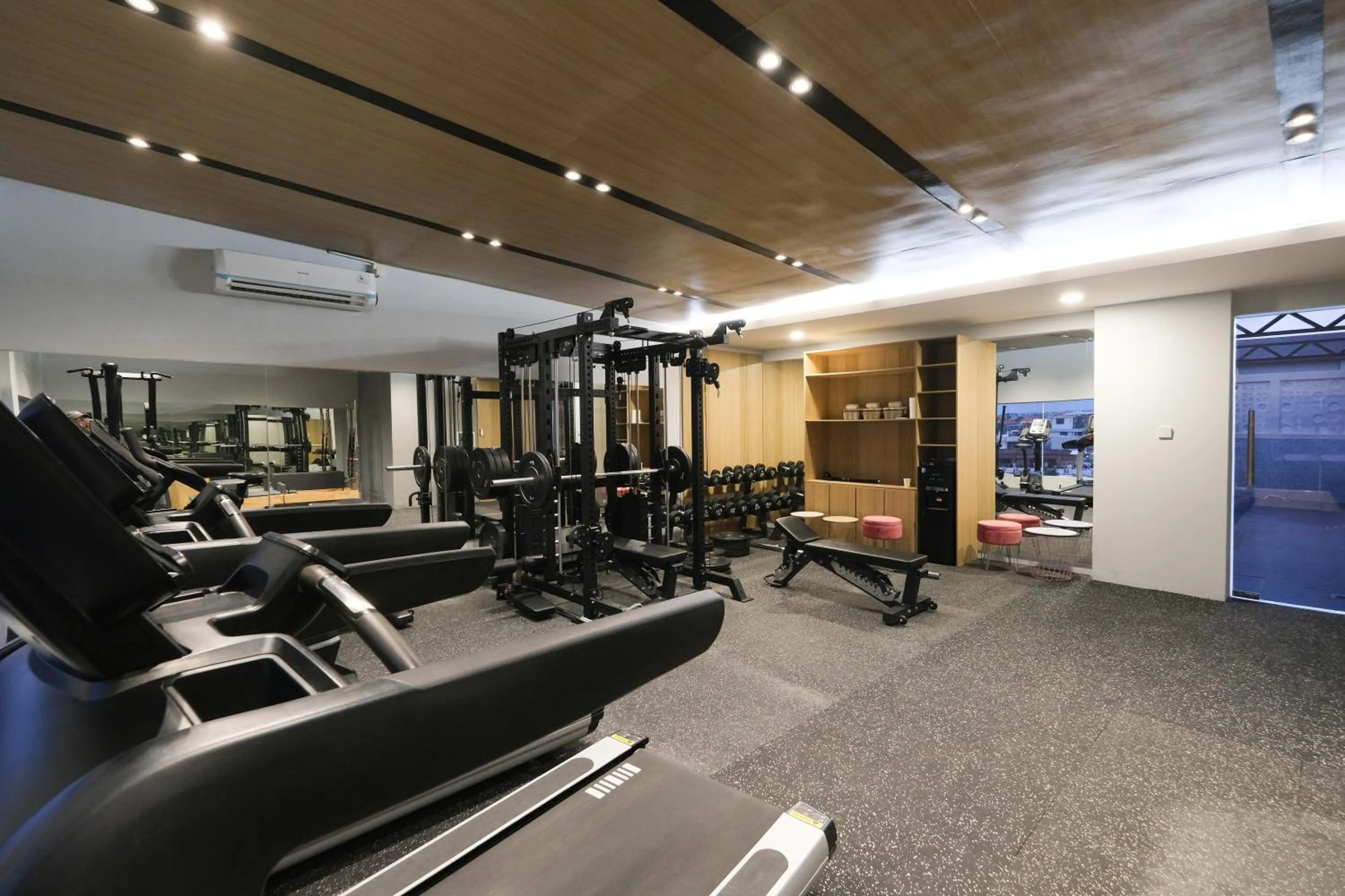 Fitness centre/facilities in Aster Apartment Bali