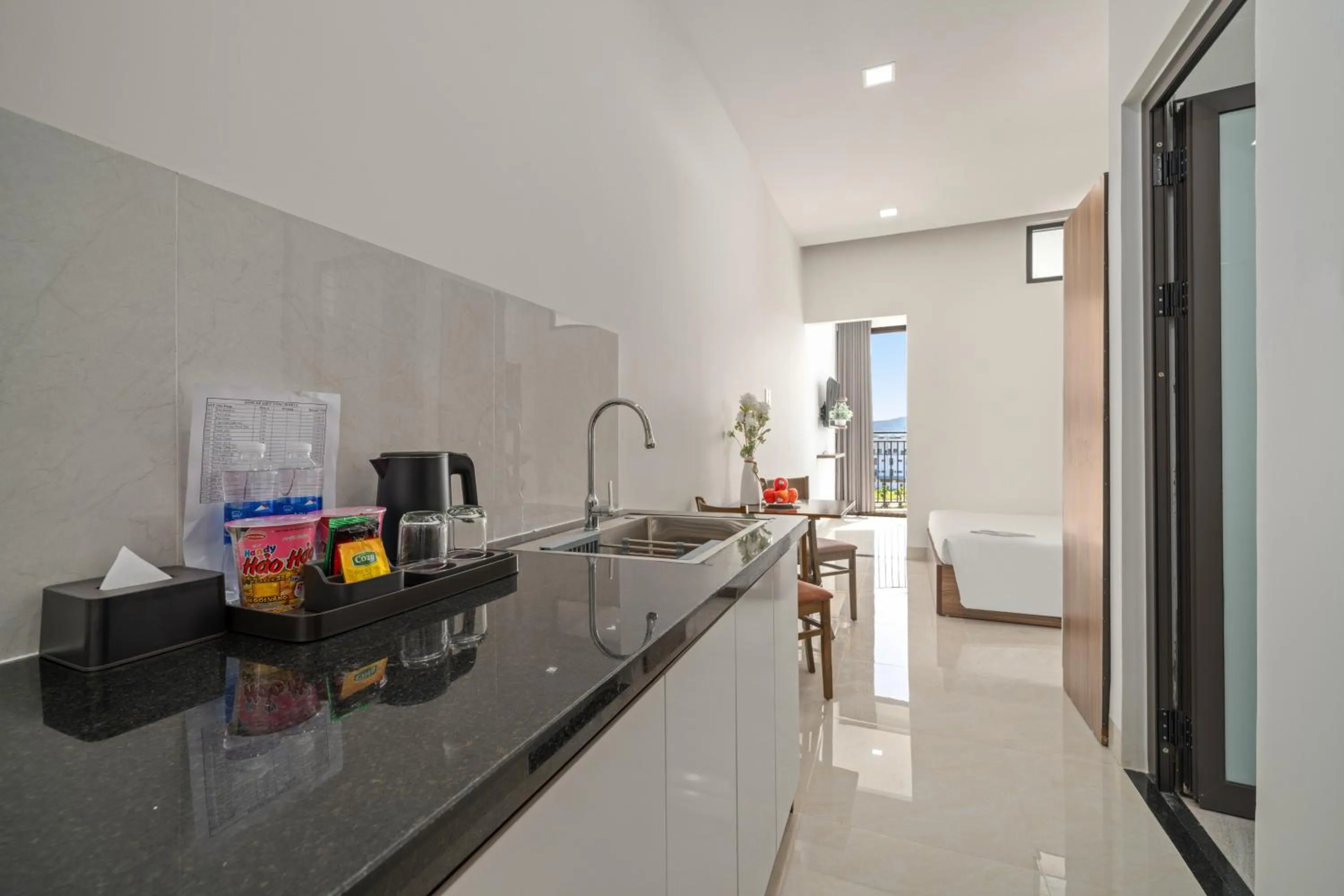 Kitchen or kitchenette in Moskva Motel & Apartment Danang