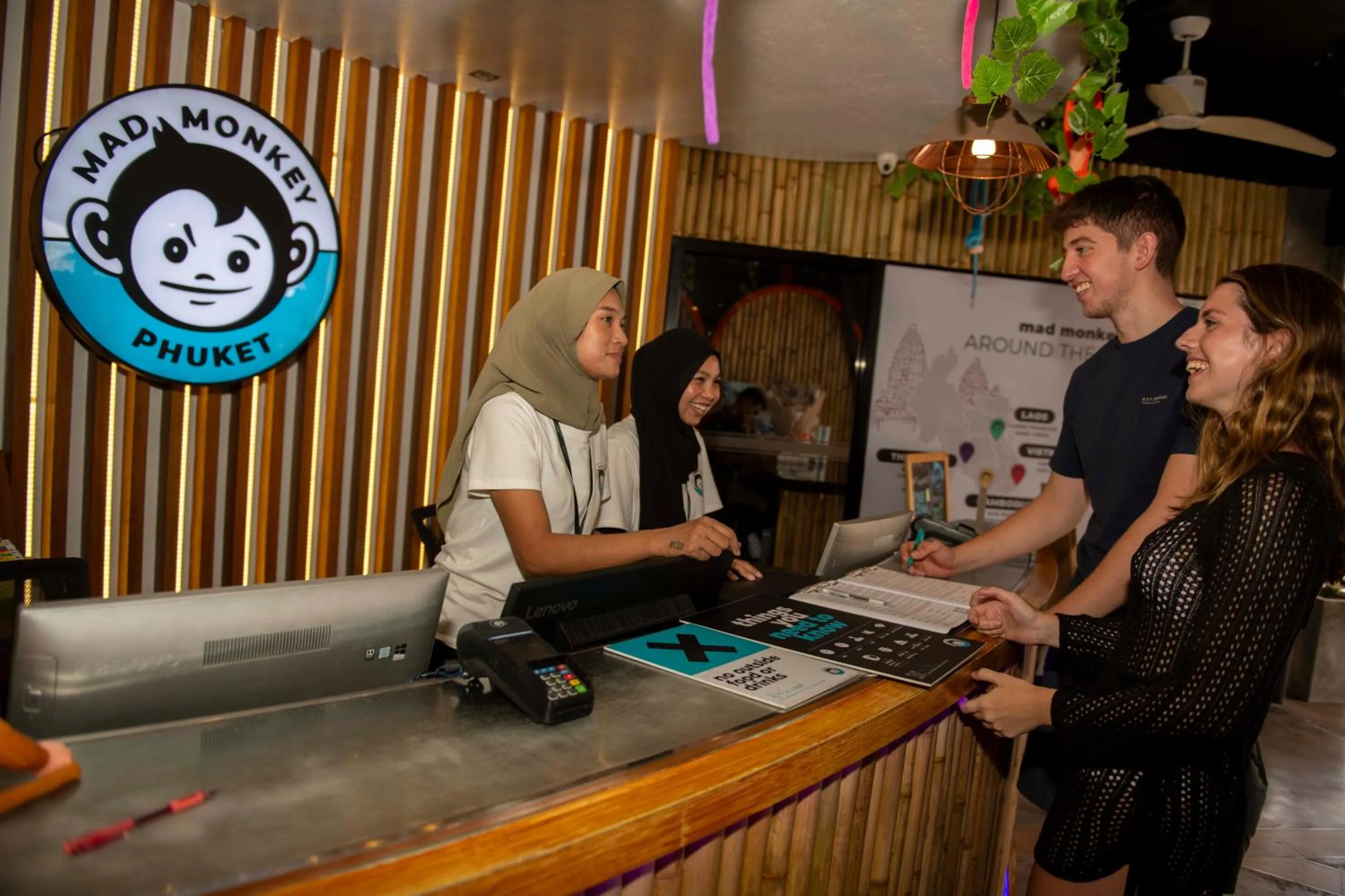 Lobby or reception in Mad Monkey Phuket