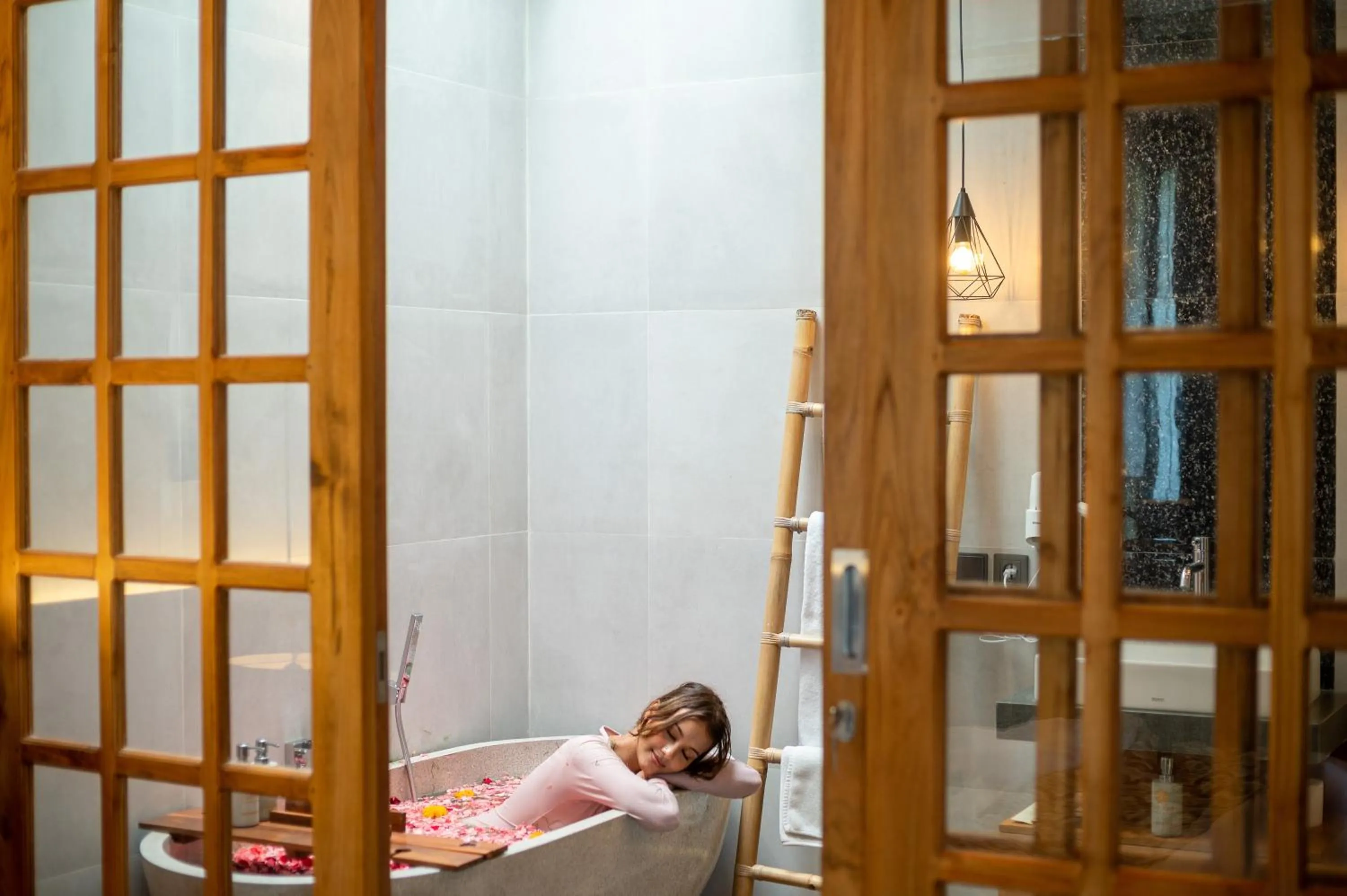 Bath in Kairos Villa Ubud by Omkara Experience