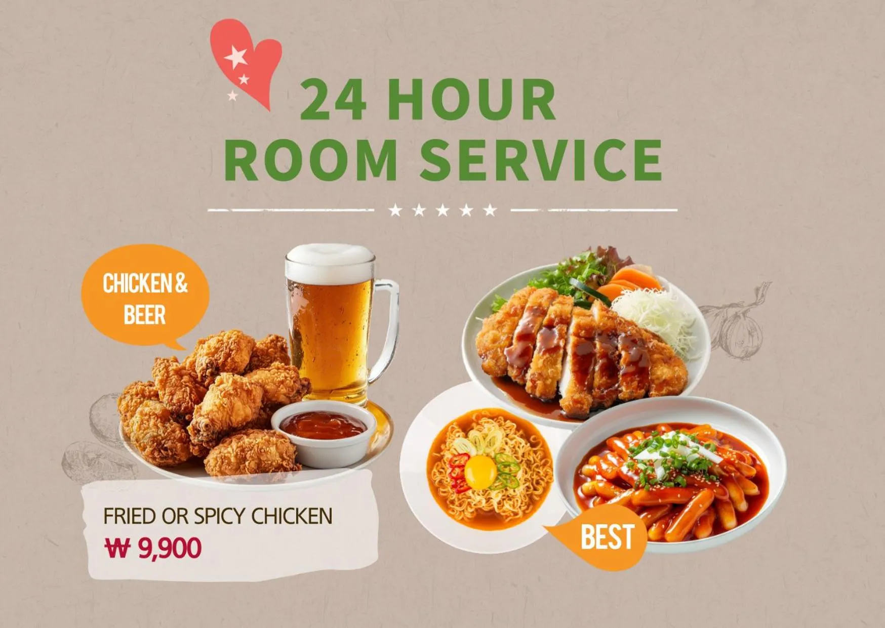 room service in Shire Heritage hotel