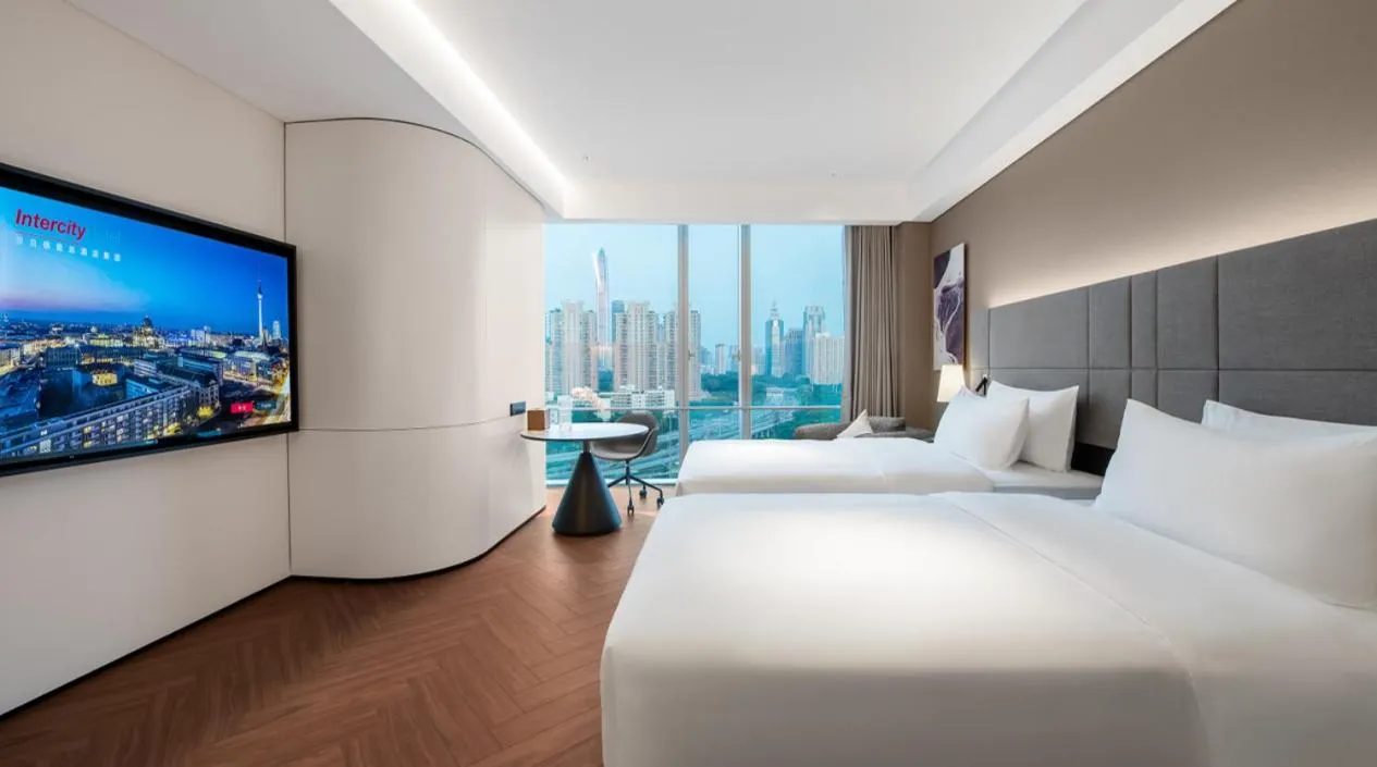 Bed in Intercity Hotel Futian Bin He Zhongzhou Bay