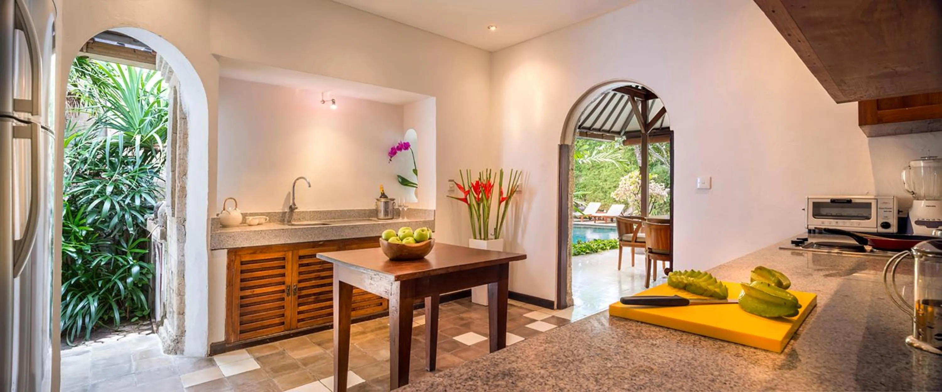 Kitchen or kitchenette in Villa Kubu Seminyak