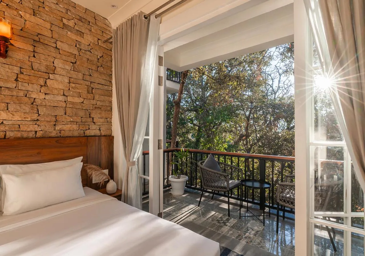 View (from property/room), Bed in Moustache Bhimtal Luxuria, Nainital