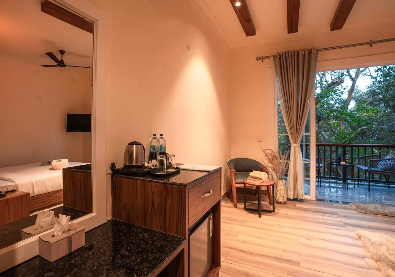 Coffee/tea facilities, Bed in Moustache Bhimtal Luxuria, Nainital