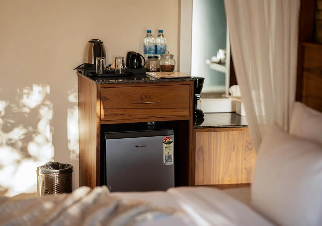 Coffee/tea facilities, Bed in Moustache Bhimtal Luxuria, Nainital