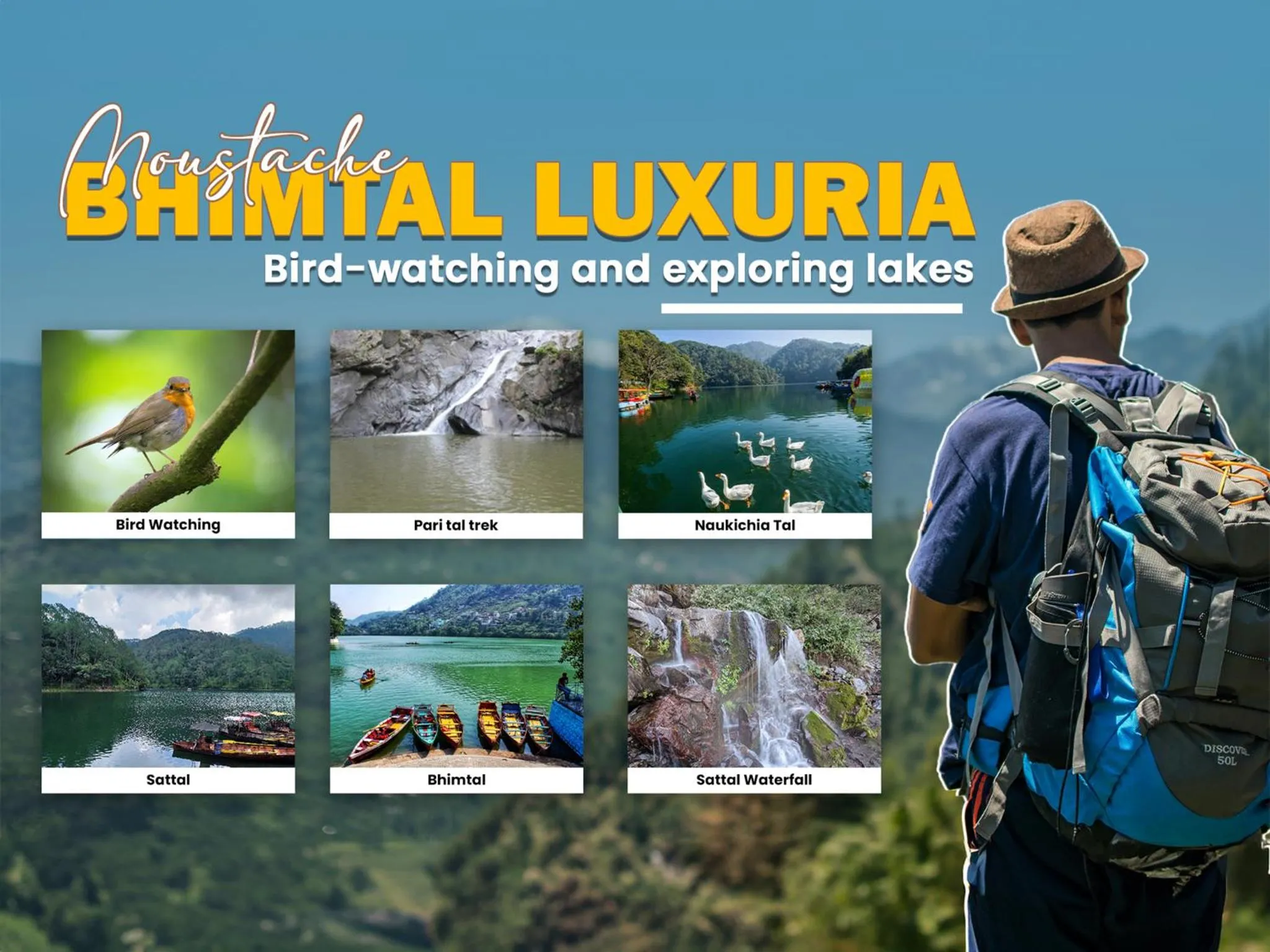 Bird's eye view in Moustache Bhimtal Luxuria, Nainital