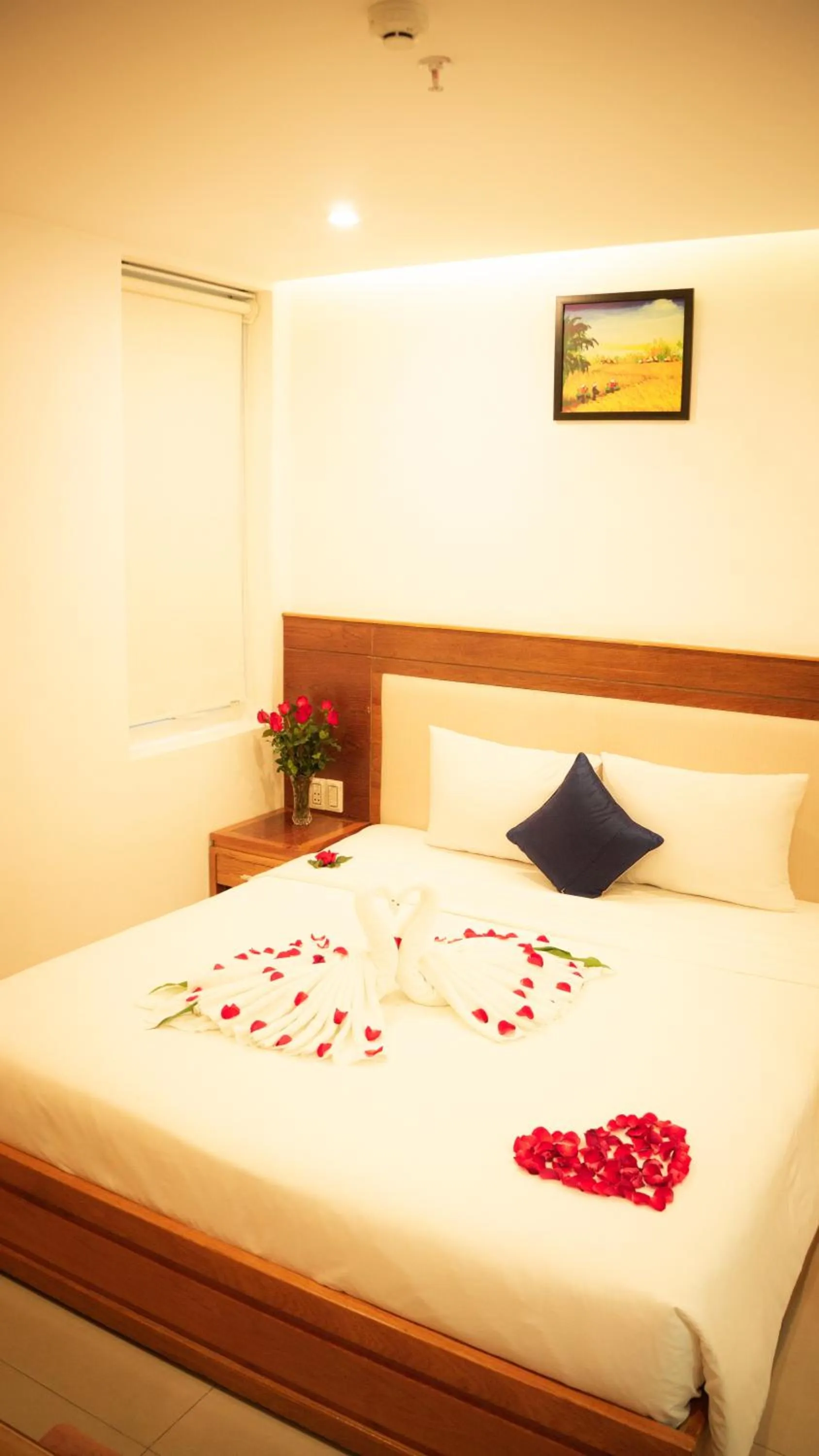 Bed in Sea Castle Hotel