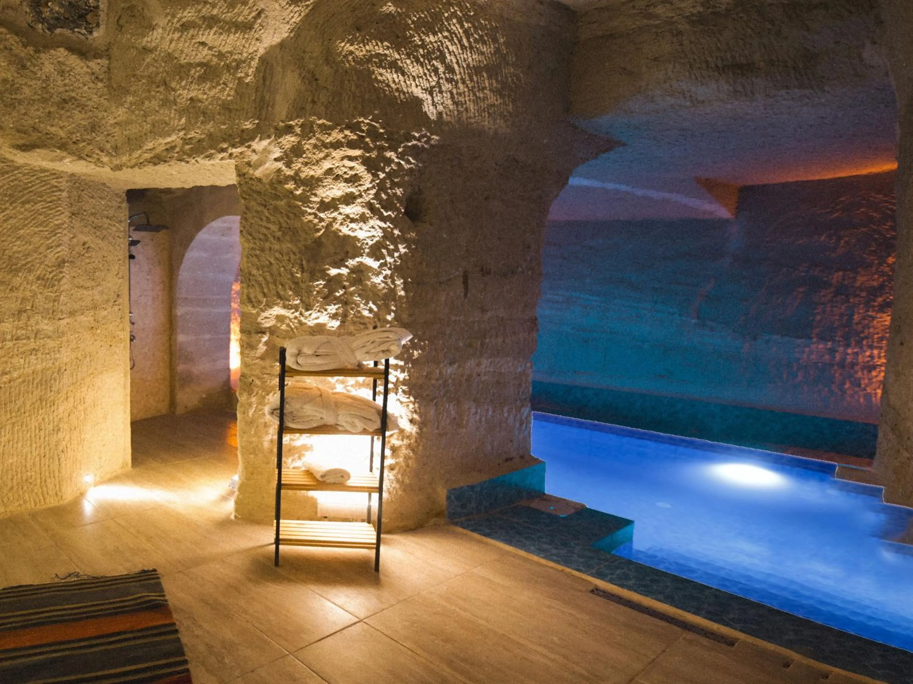 Pool view in My Cave Suites