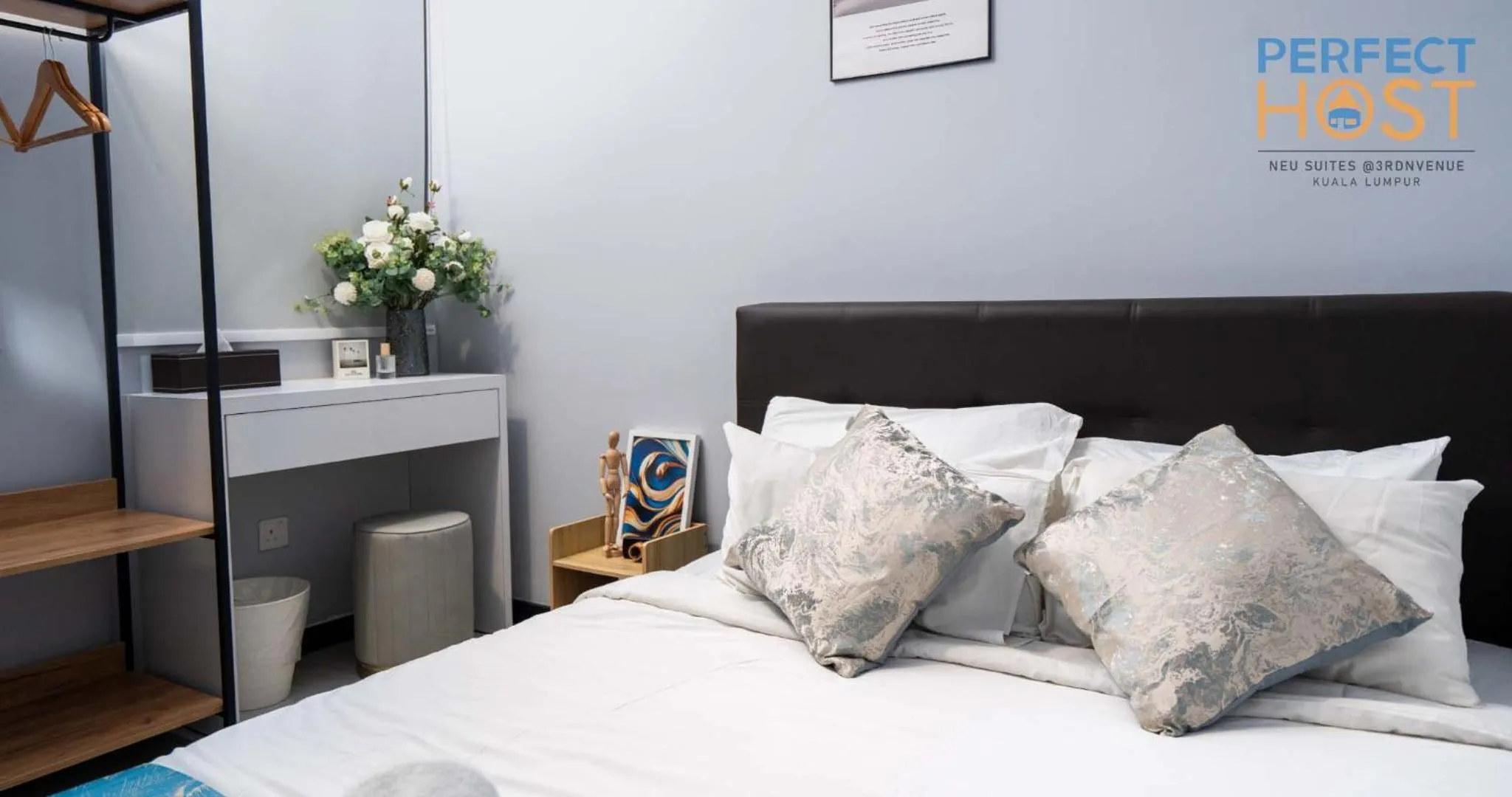 Bed in Neu Suites @ 3rdNvenue by Perfect Host