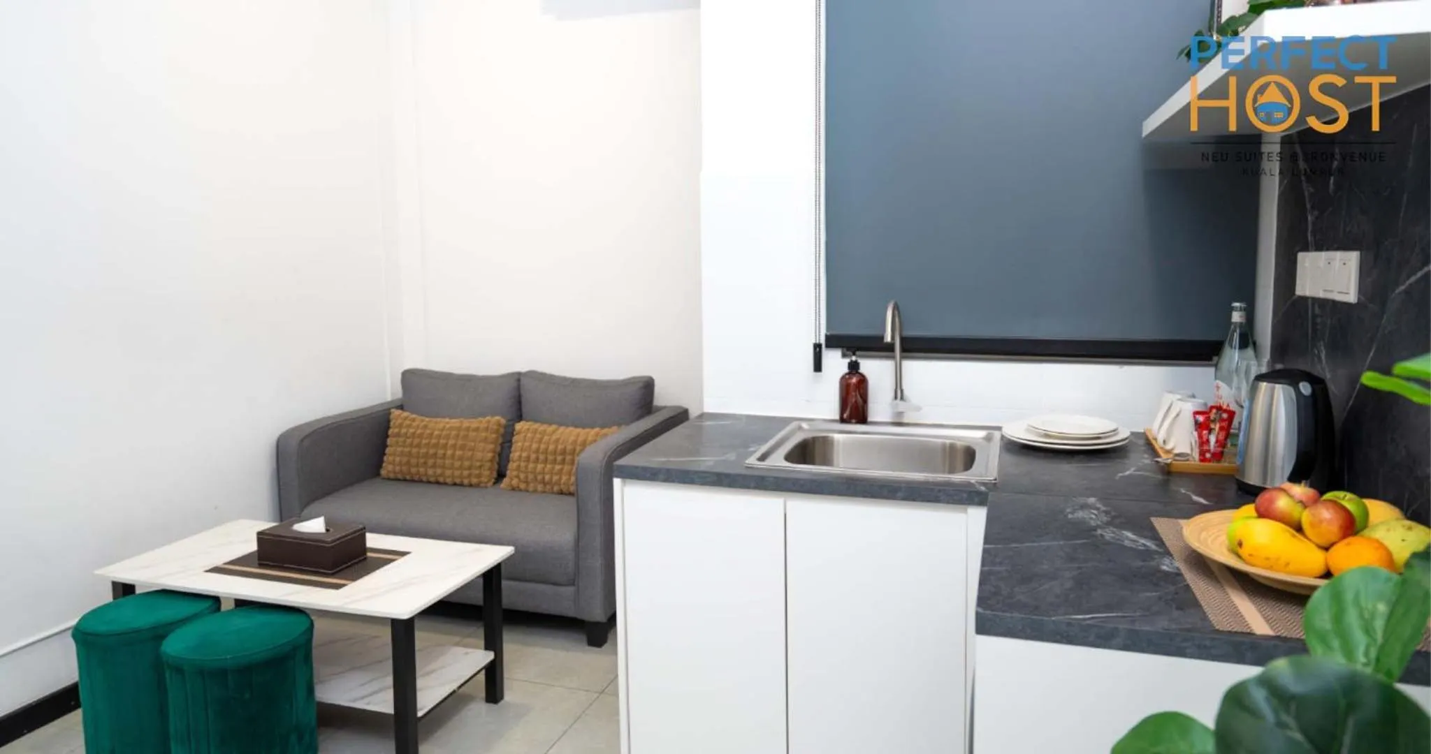 Kitchen or kitchenette in Neu Suites @ 3rdNvenue by Perfect Host