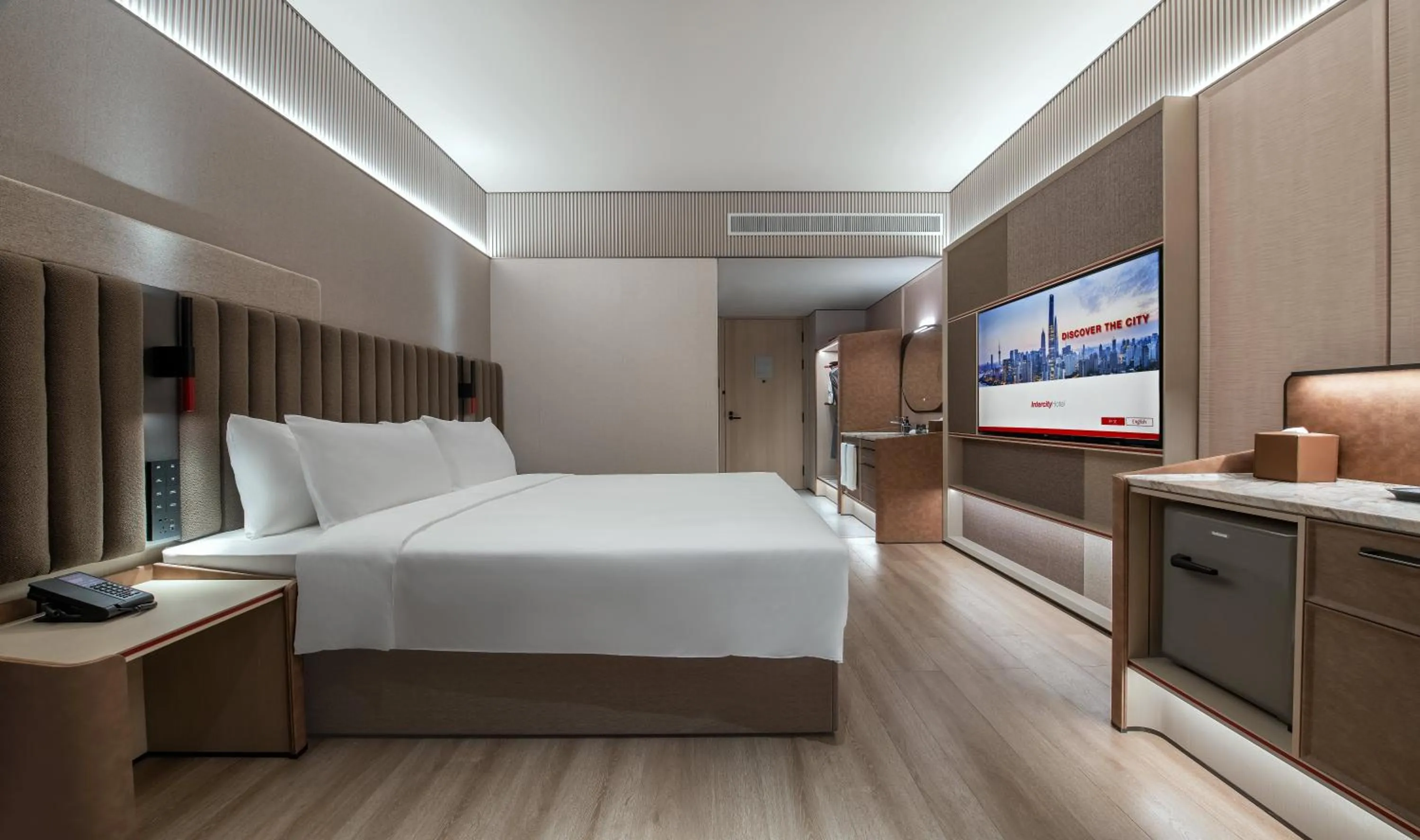 Photo of the whole room in Intercity Shenzhen Futian Huanggang with Free Mini Bar