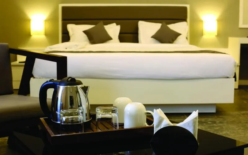 Bed in Hotel Dwarawata