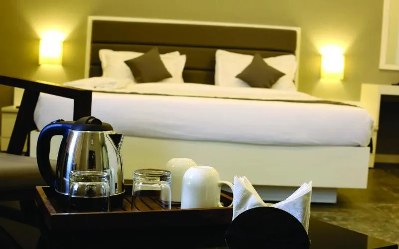 Bed in Hotel Dwarawata