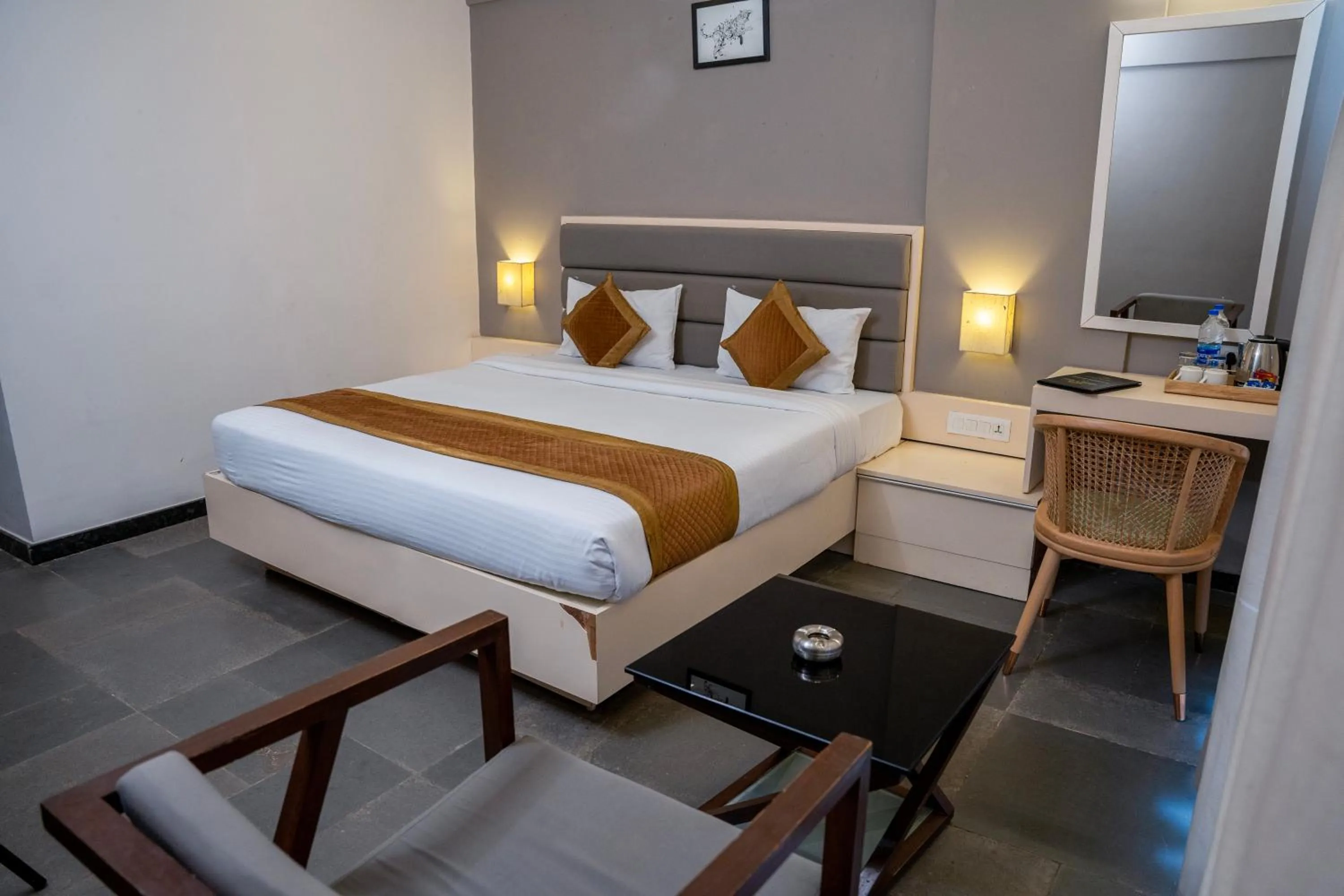 Bed in Hotel Dwarawata