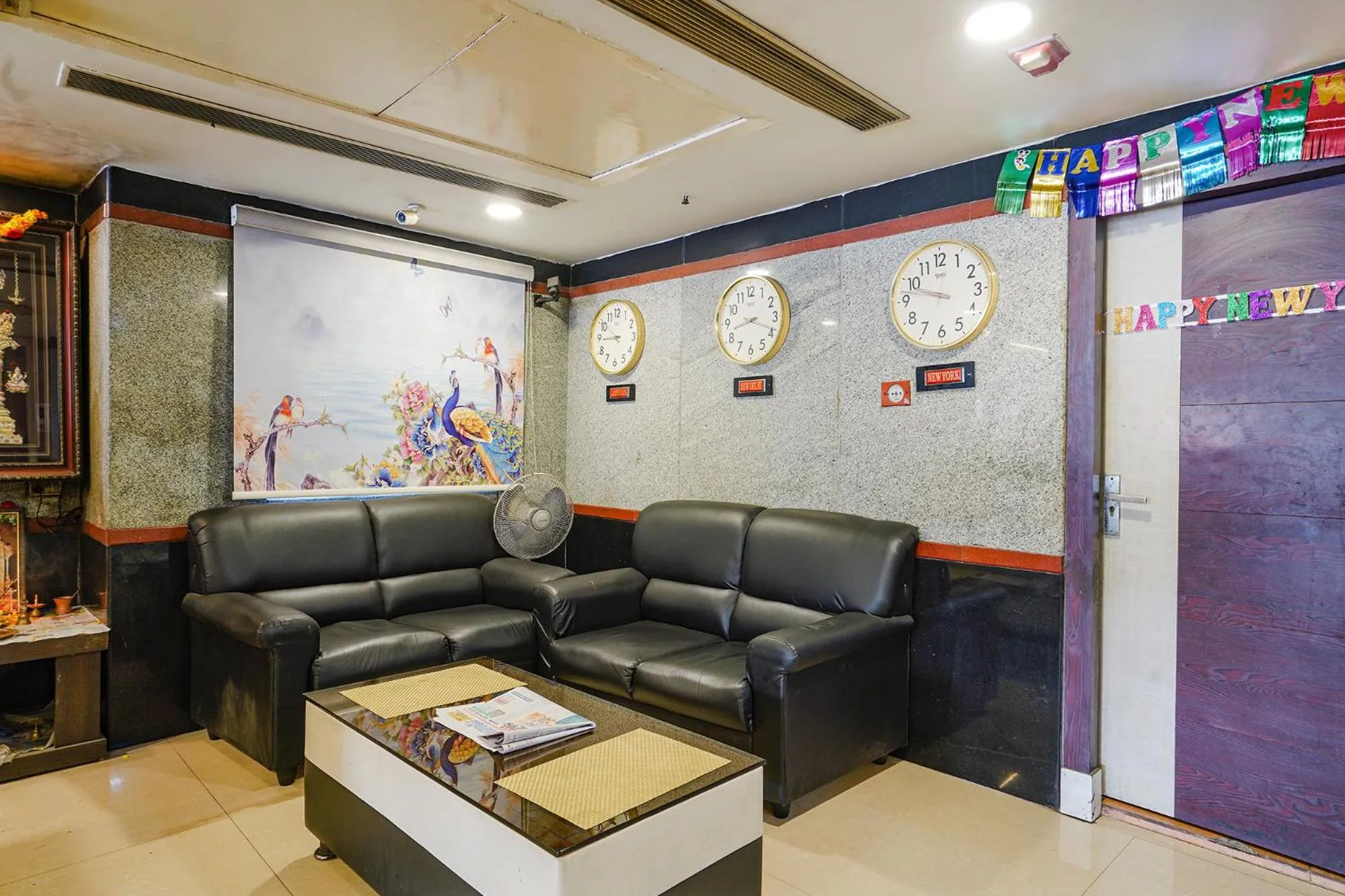 Seating area in FabHotel Golden Way