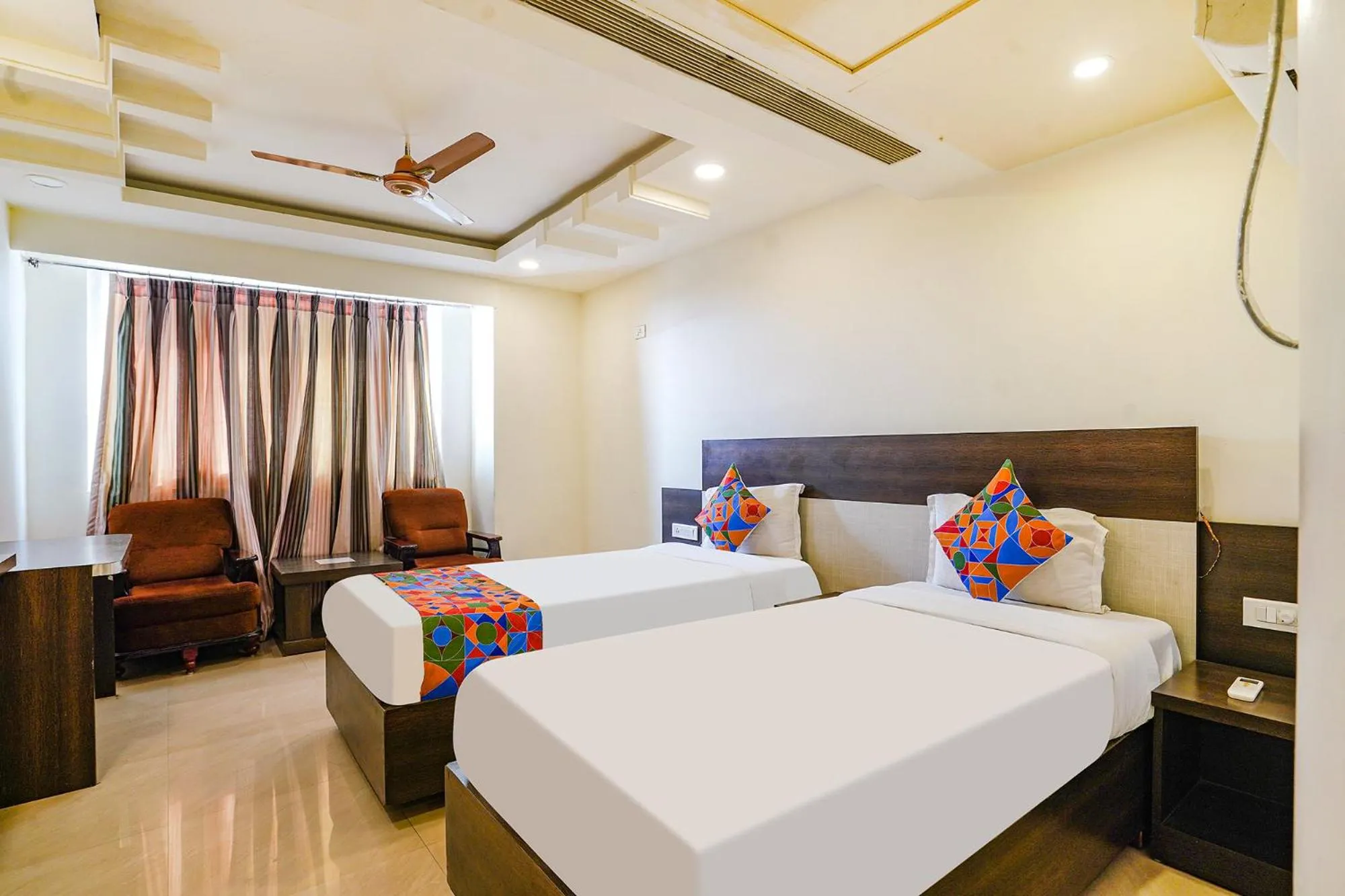 Bed in FabHotel Golden Way