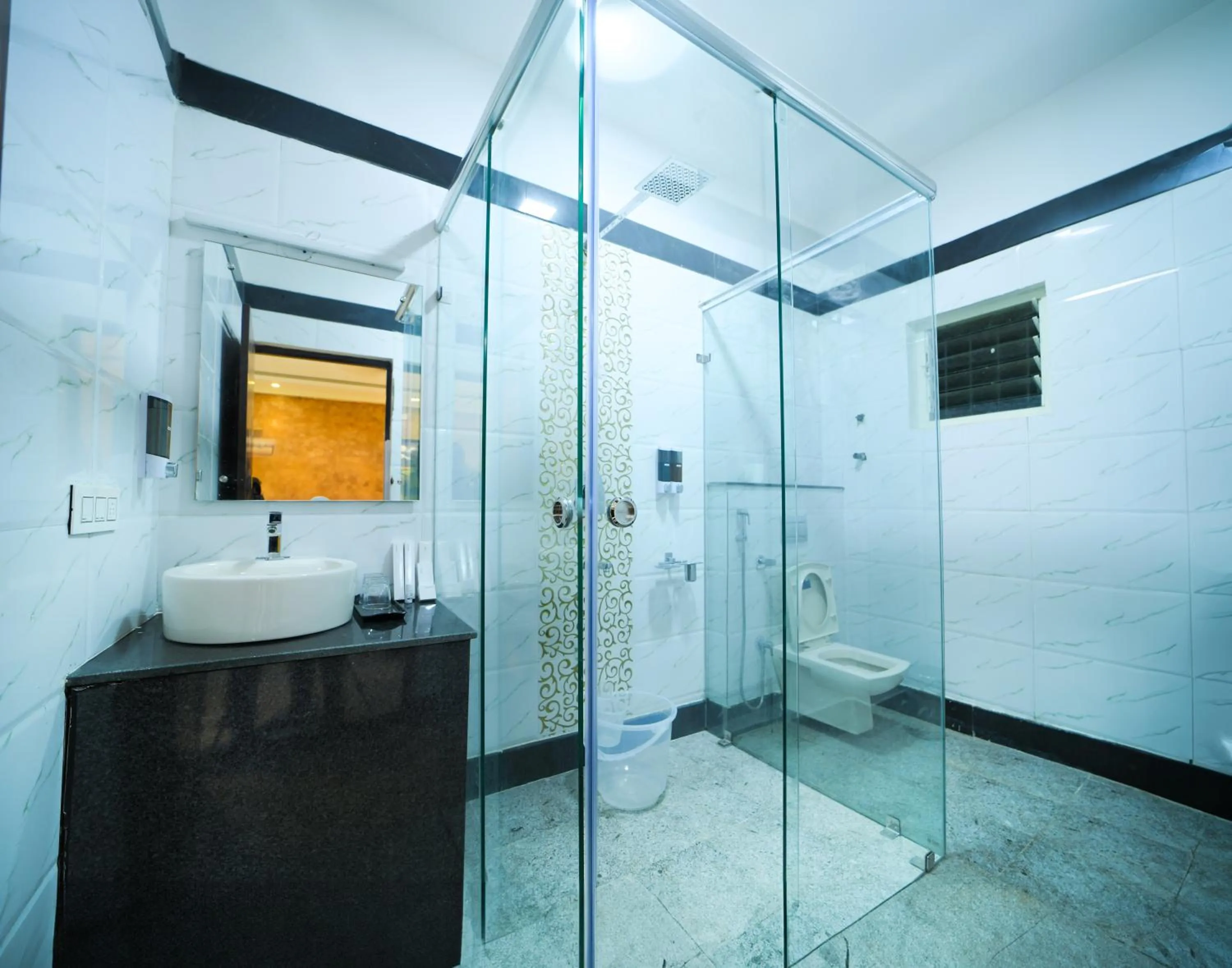 Toilet in Hotel CN Windsor Chikmagaluru