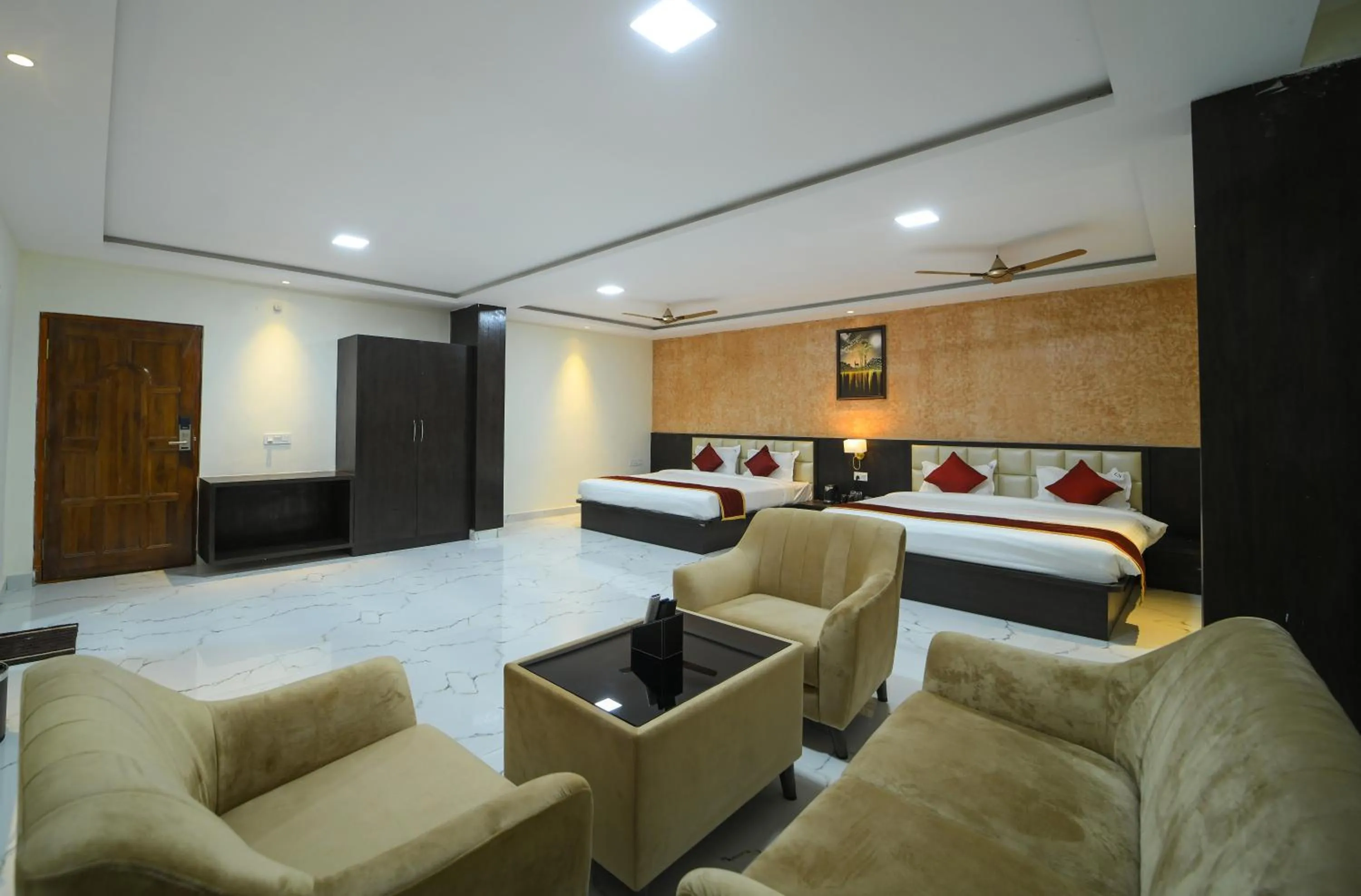 Bed in Hotel CN Windsor Chikmagaluru