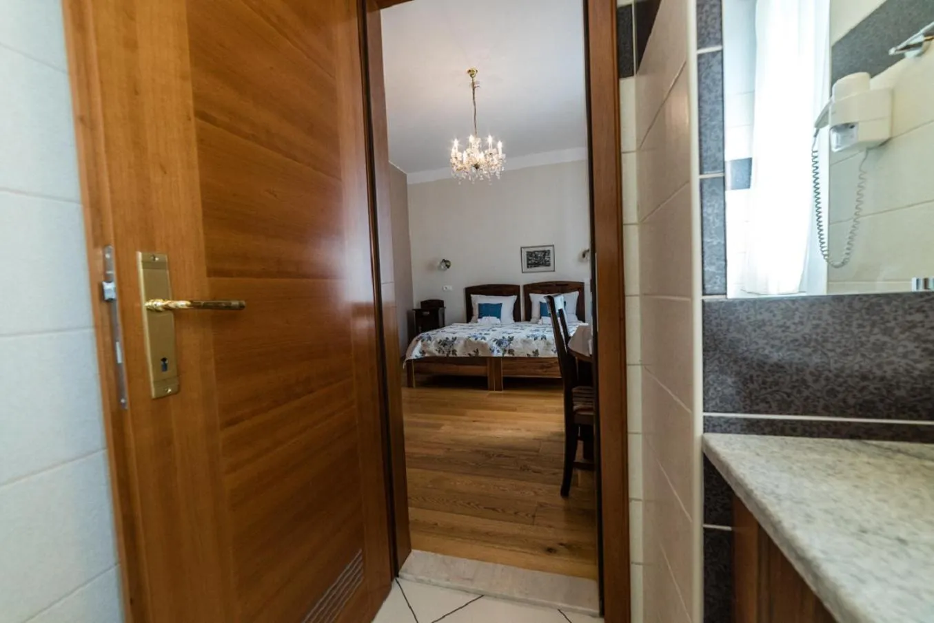 Bathroom, Bed in Guesthouse Bistra