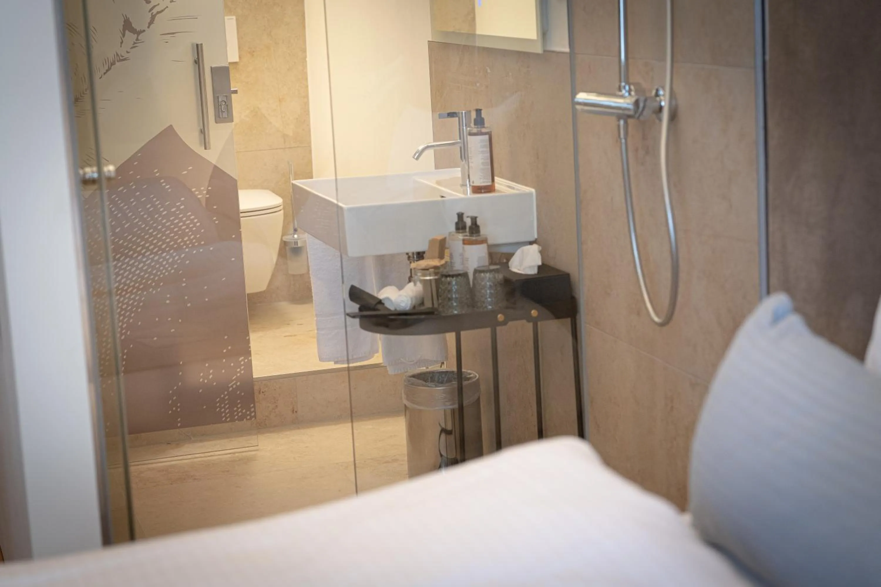 Bathroom, Bed in Maxim Suites by Elias Holl