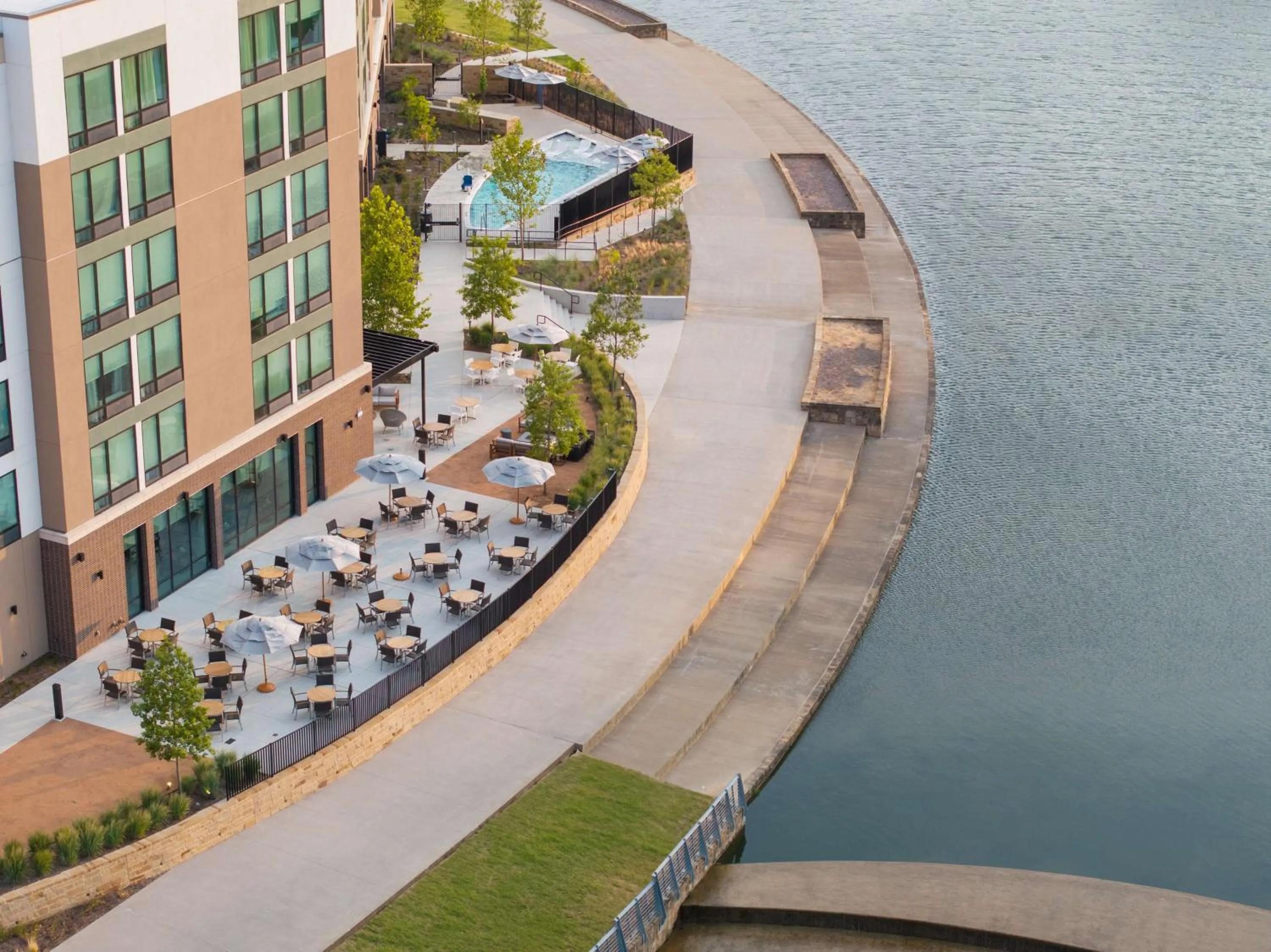 Patio in Homewood Suites By Hilton Grand Prairie At EpicCentral