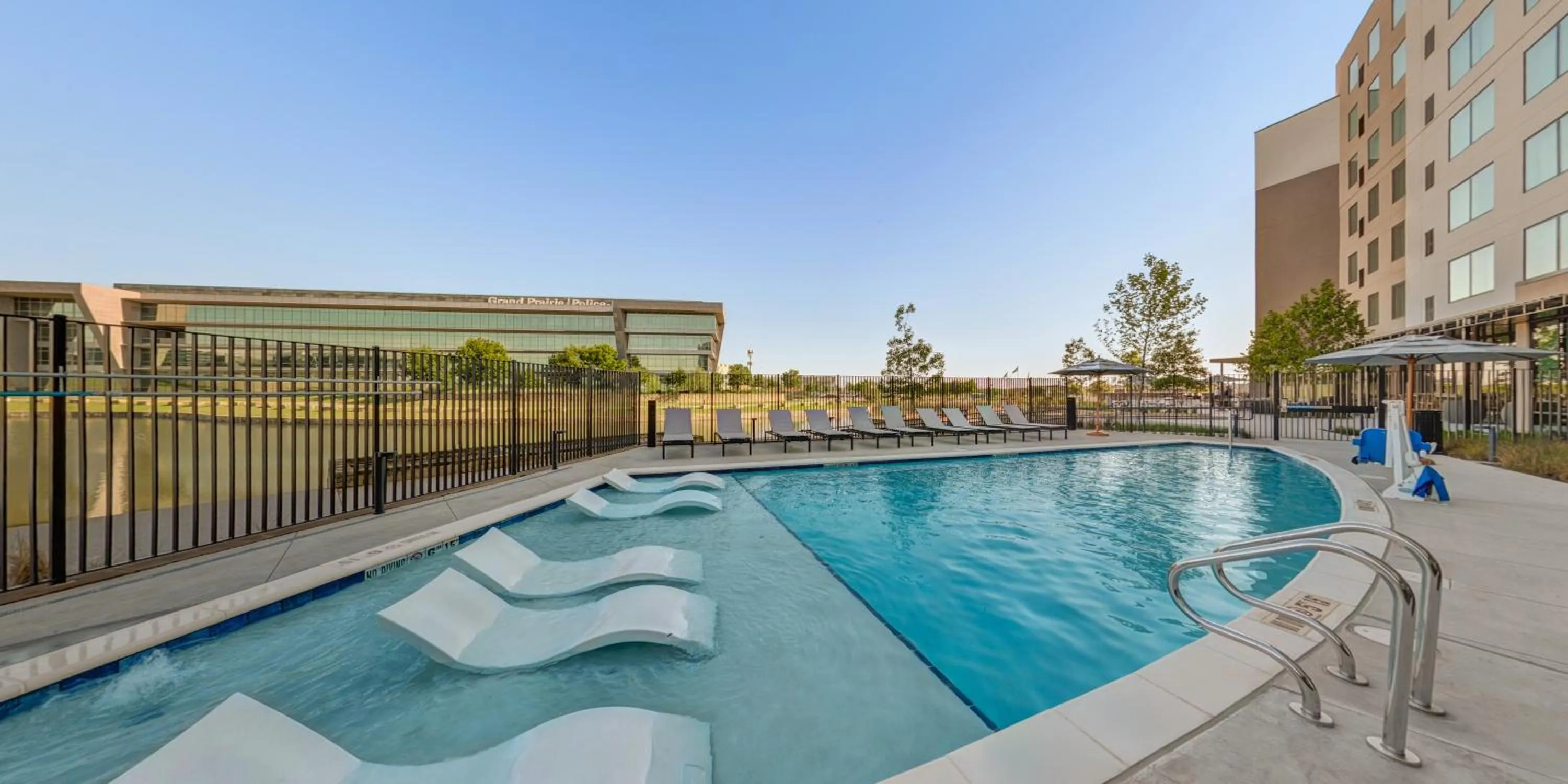 Swimming pool in Homewood Suites By Hilton Grand Prairie At EpicCentral