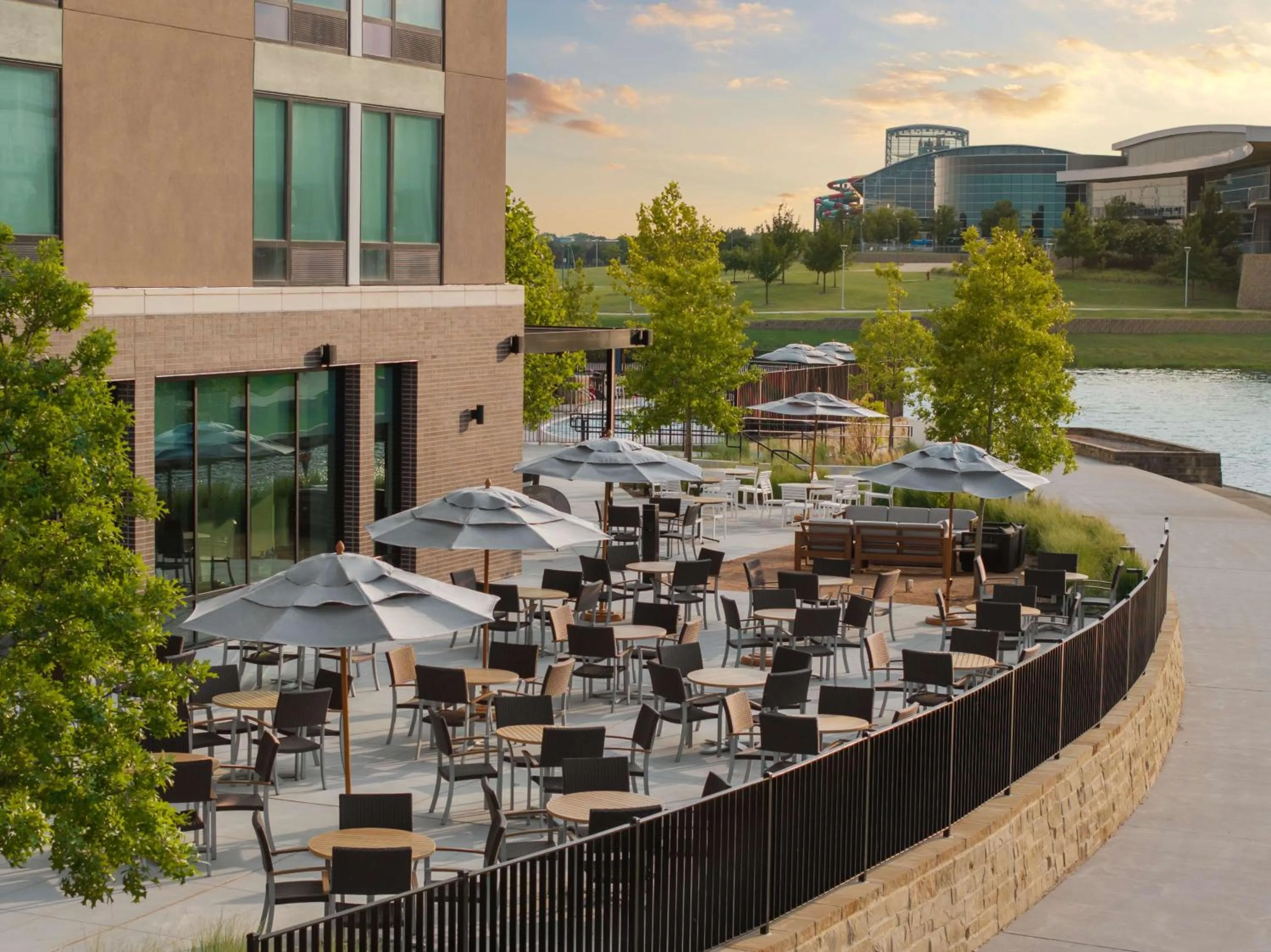 Patio in Homewood Suites By Hilton Grand Prairie At EpicCentral