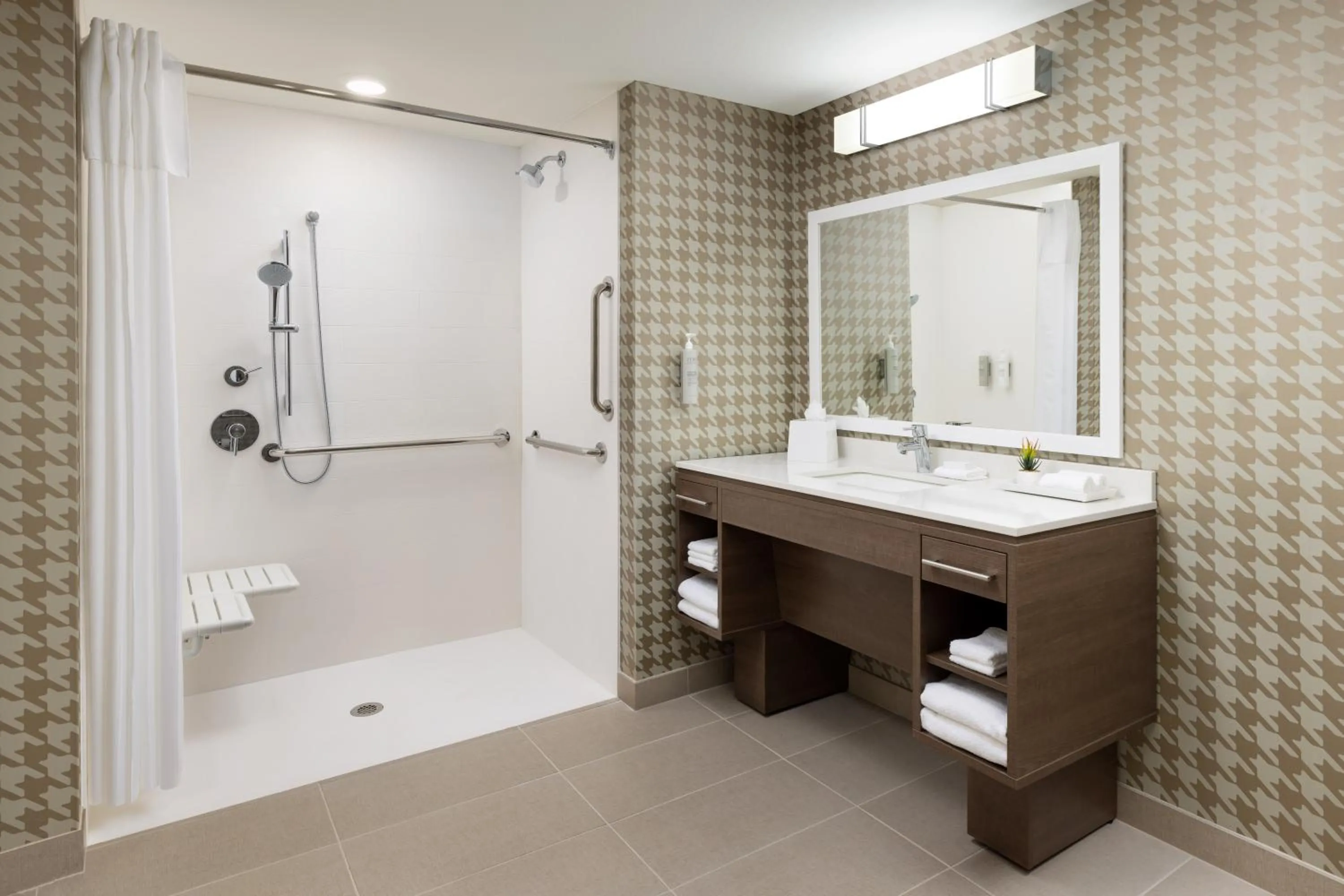 Bathroom in Home2 Suites By Hilton Lake Mary Orlando