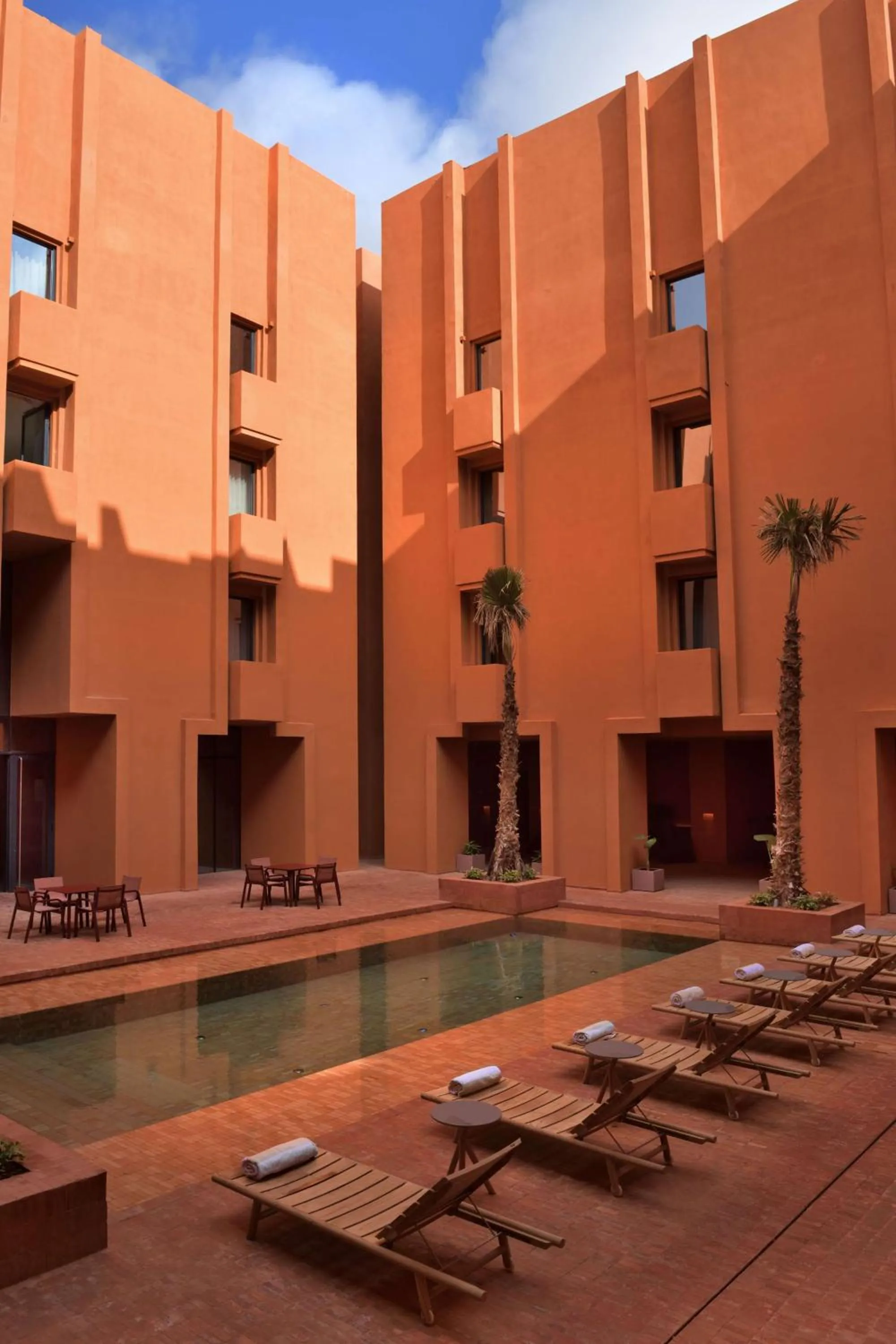 Pool view in Doubletree By Hilton Ben Guerir Hotel & Residences