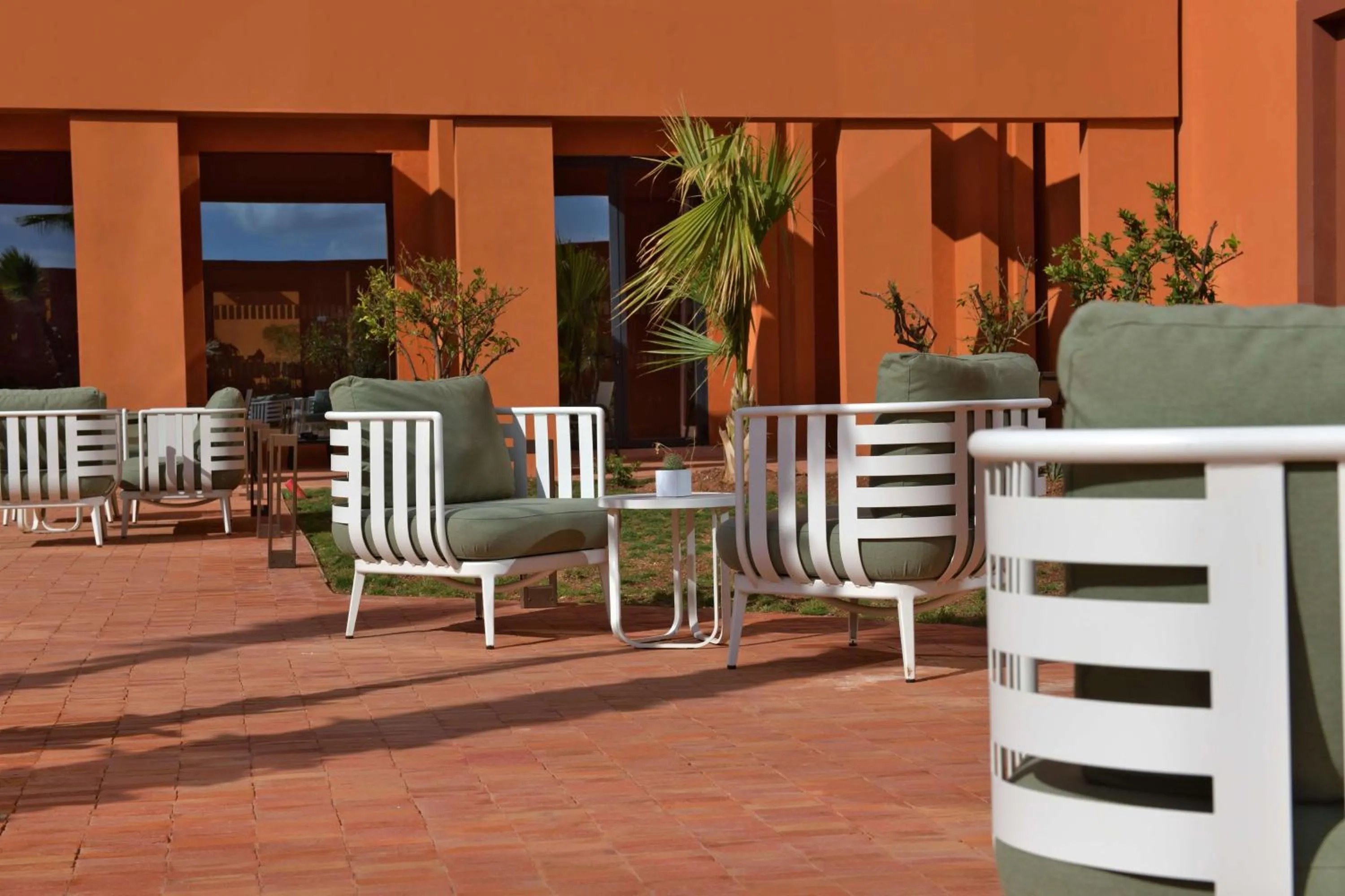 Patio in Doubletree By Hilton Ben Guerir Hotel & Residences