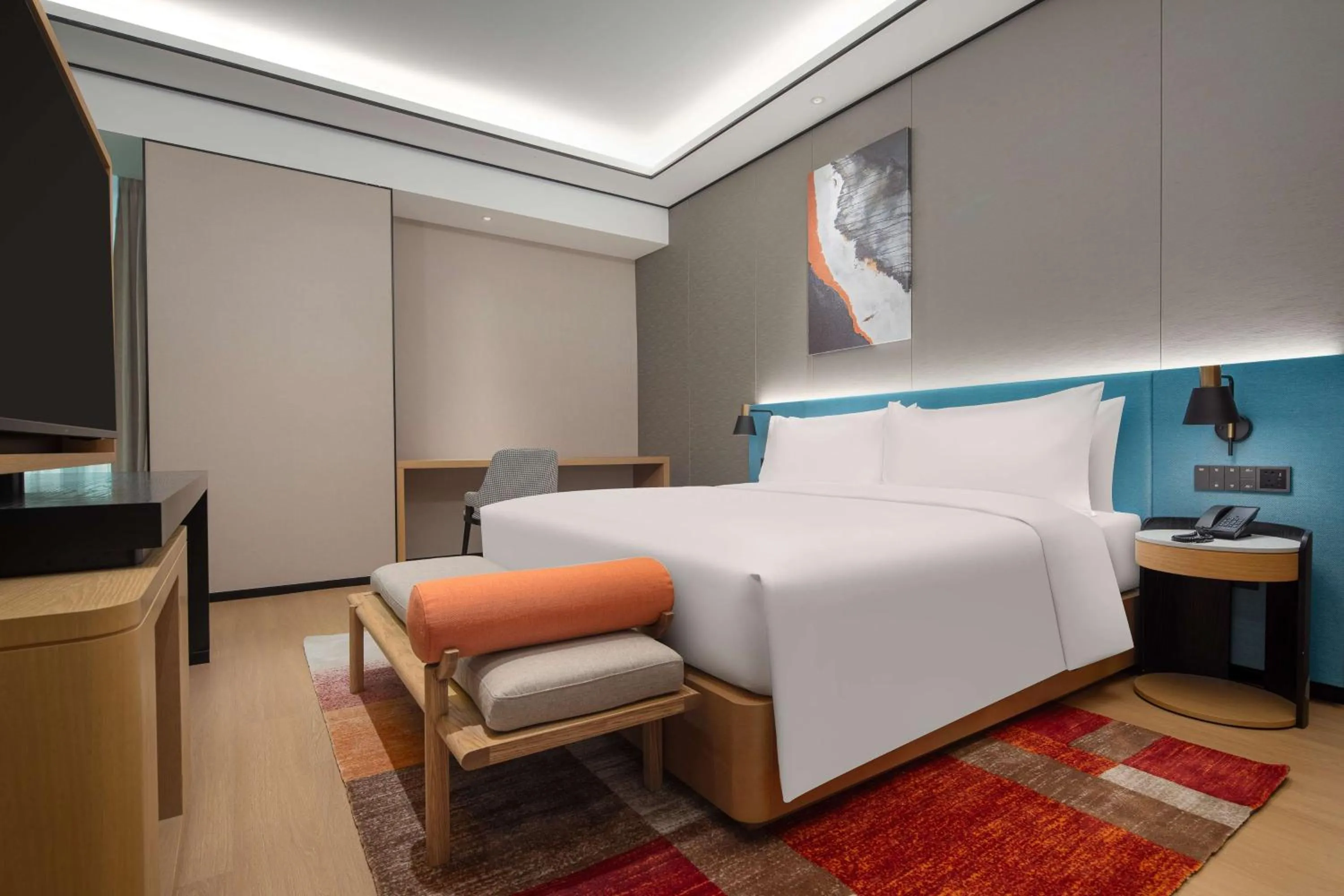 Bed in Hilton Garden Inn Shenzhen Guangming Hongqiao Park