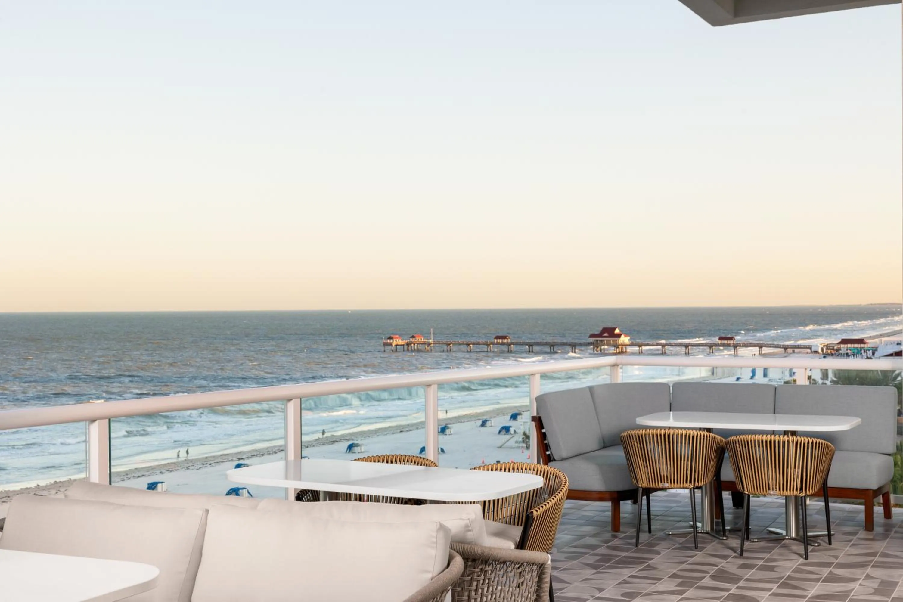 Patio in The Hiatus Clearwater Beach, Curio Collection By Hilton