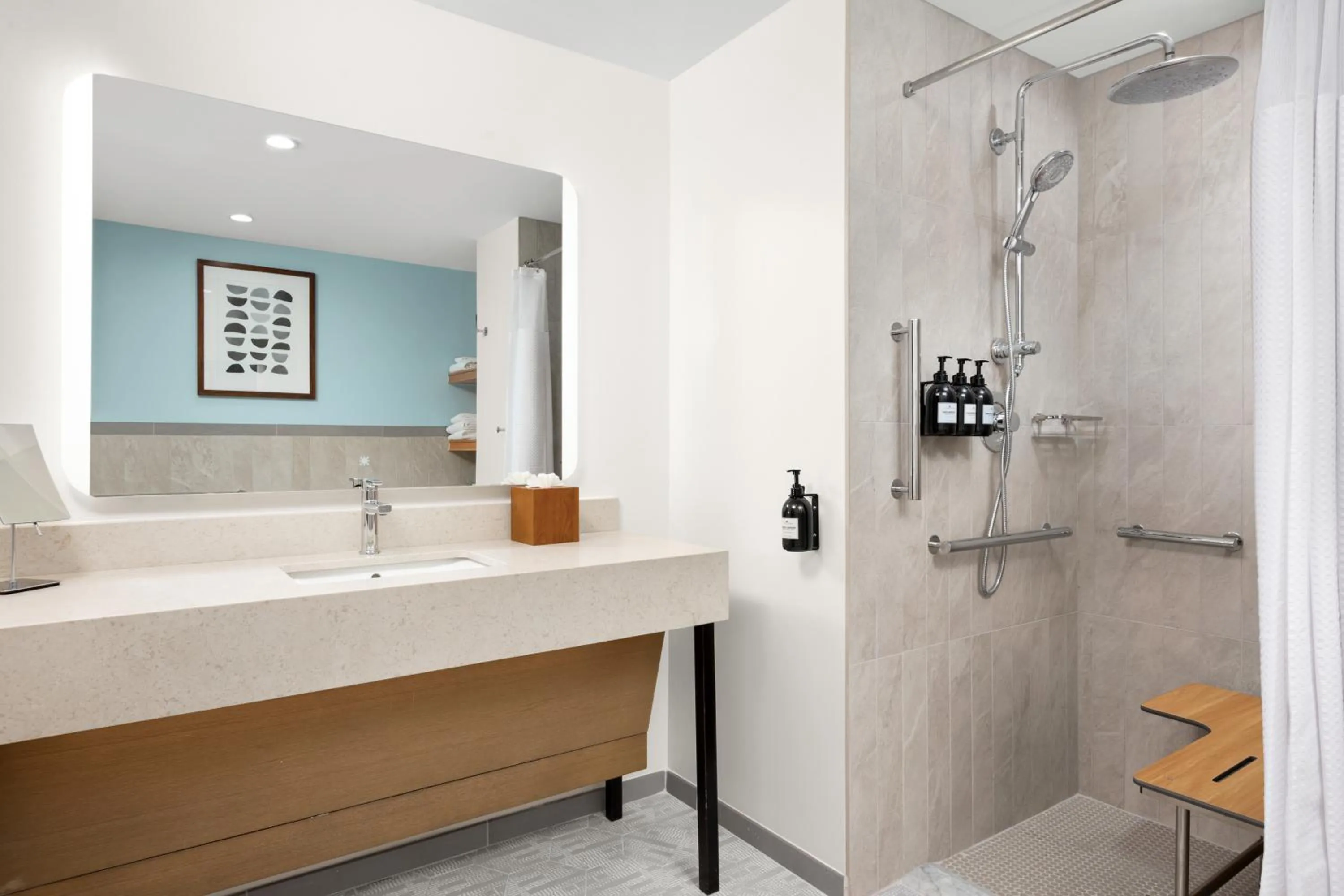 Shower in The Hiatus Clearwater Beach, Curio Collection By Hilton