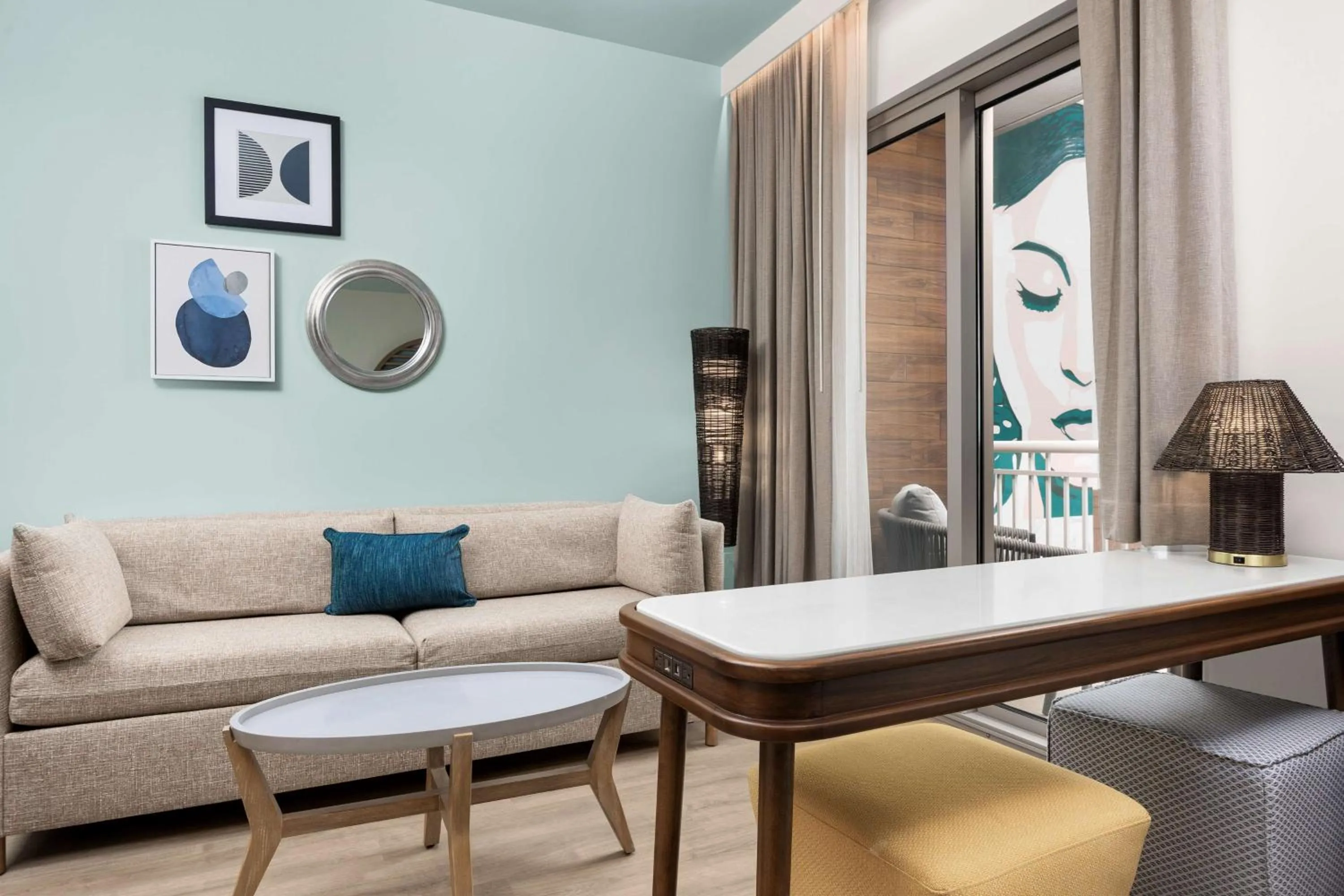 Living room in The Hiatus Clearwater Beach, Curio Collection By Hilton