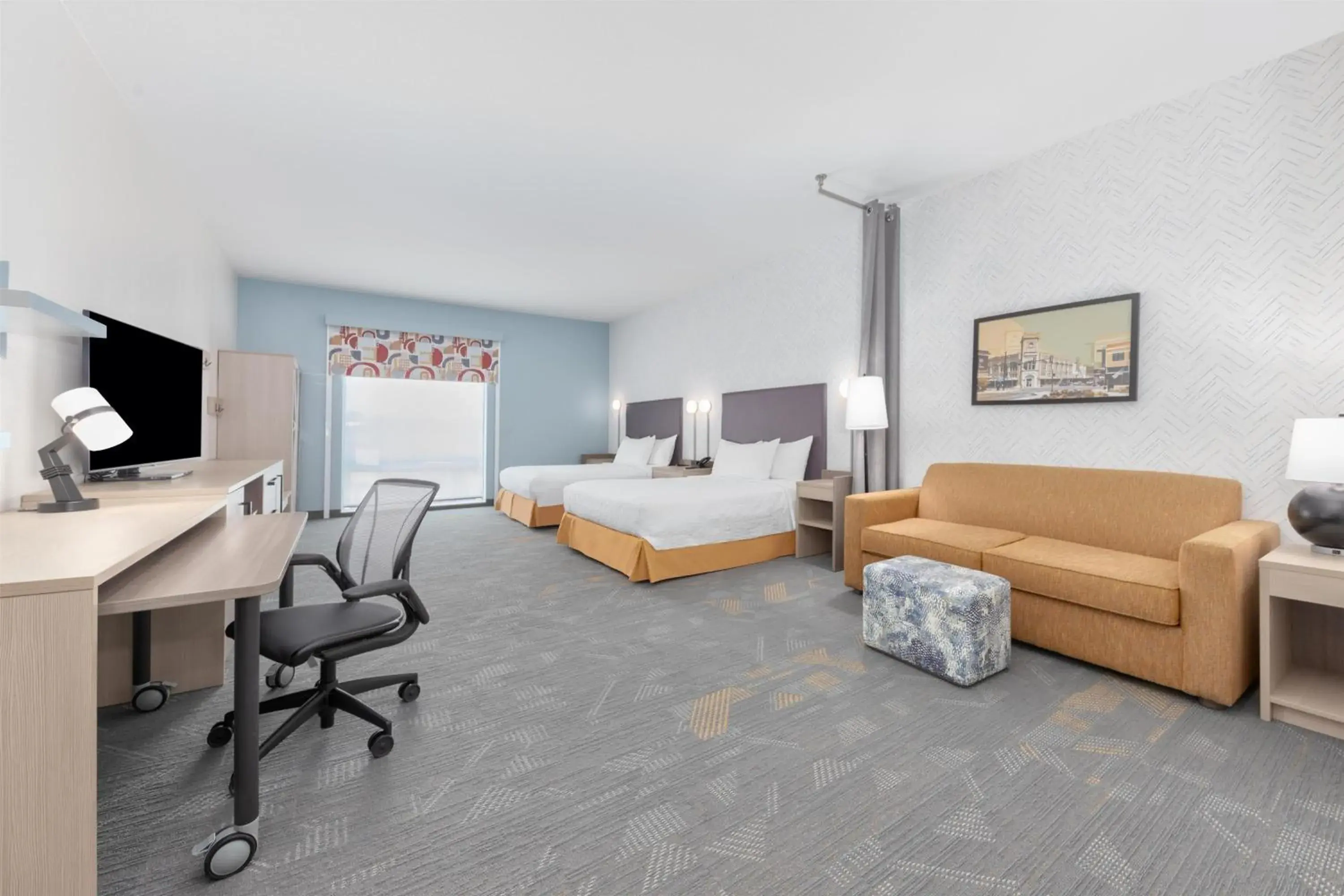 Studio Suite with Two Queen Beds and Tub - Mobility Access in Home2 Suites By Hilton Paris Studio Suite with Two Queen Beds and Tub - Mobility Access in Home2 Suites By Hilton Paris