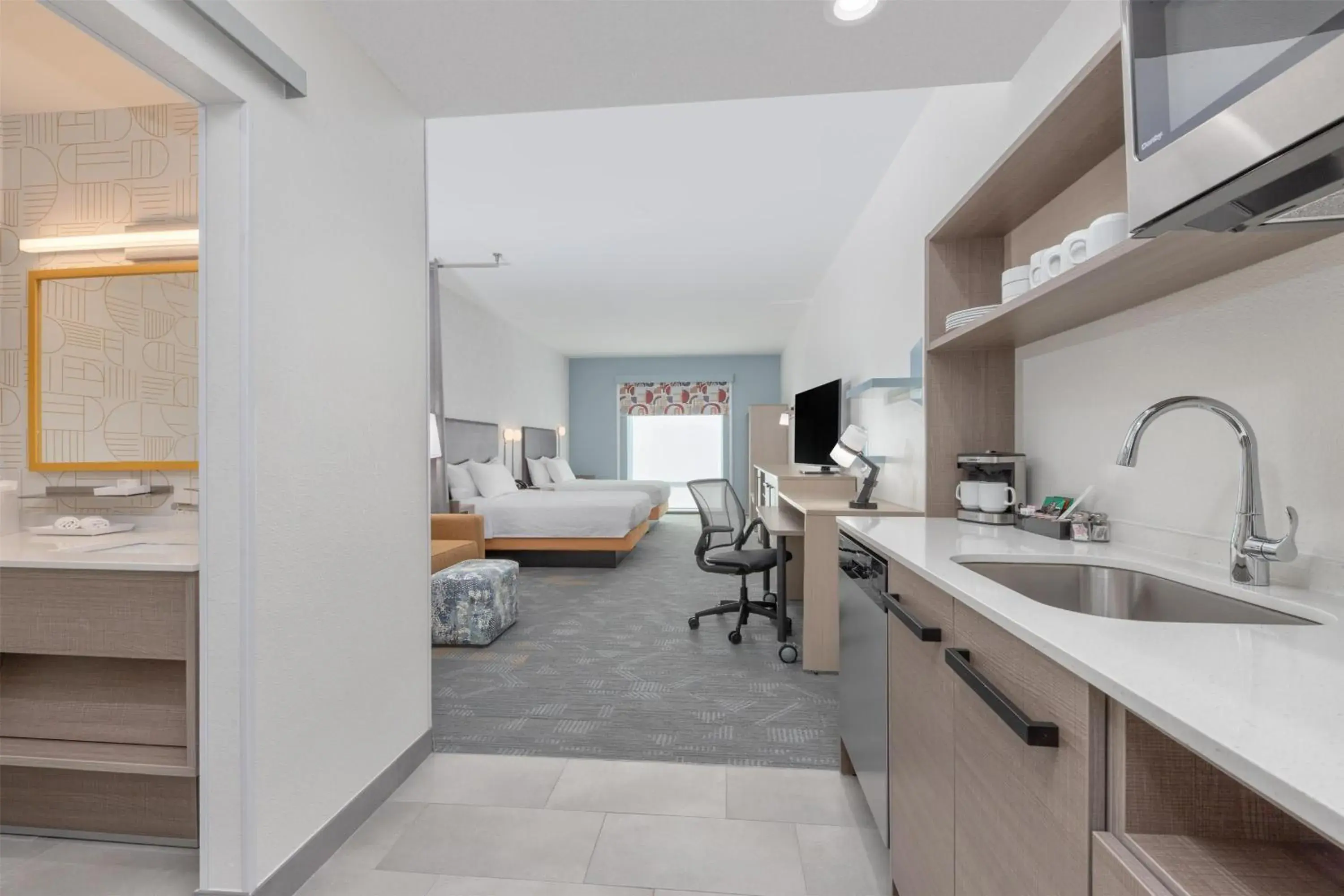 Studio Suite with Two Queen Beds in Home2 Suites By Hilton Paris Studio Suite with Two Queen Beds in Home2 Suites By Hilton Paris