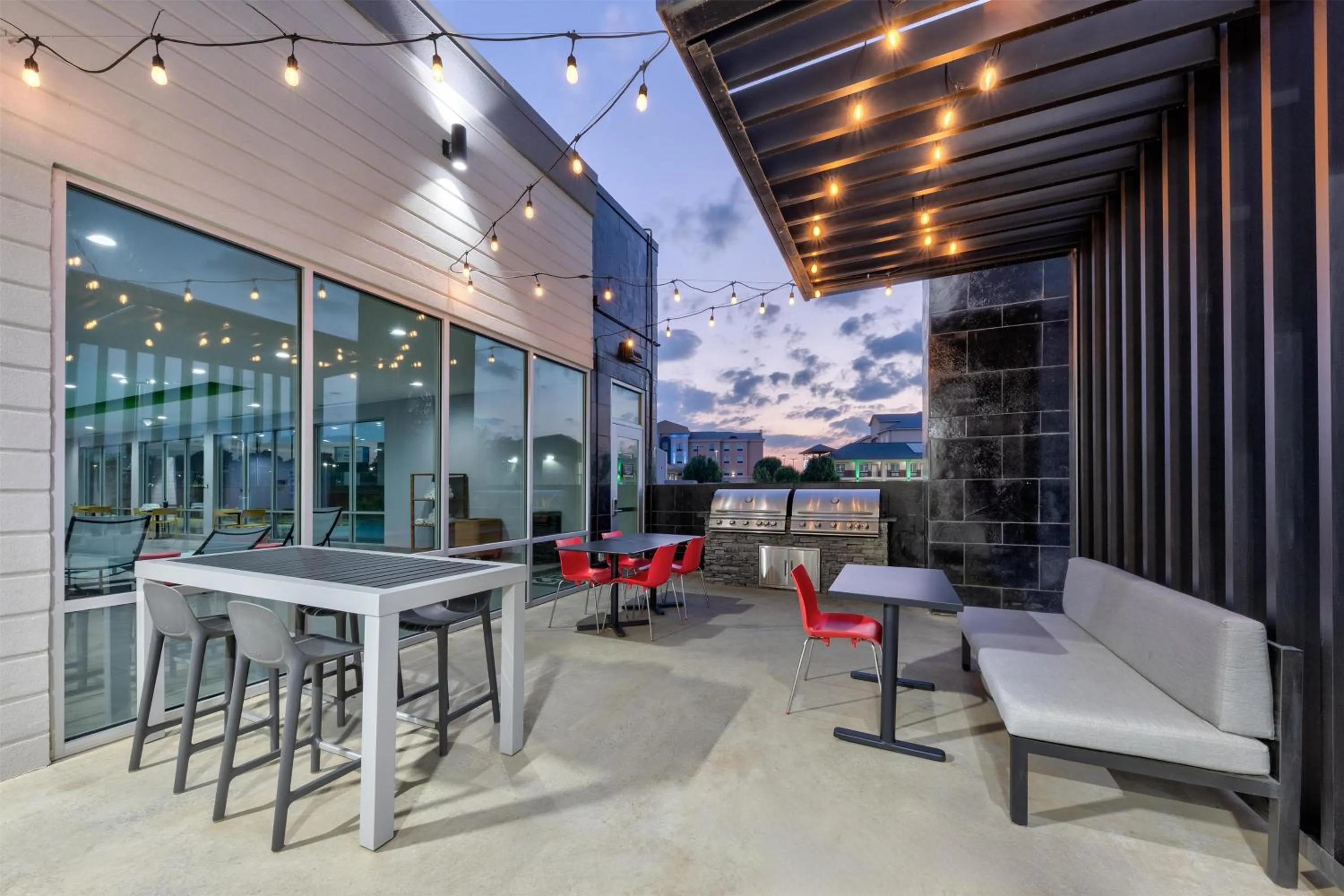 Patio in Home2 Suites By Hilton Paris