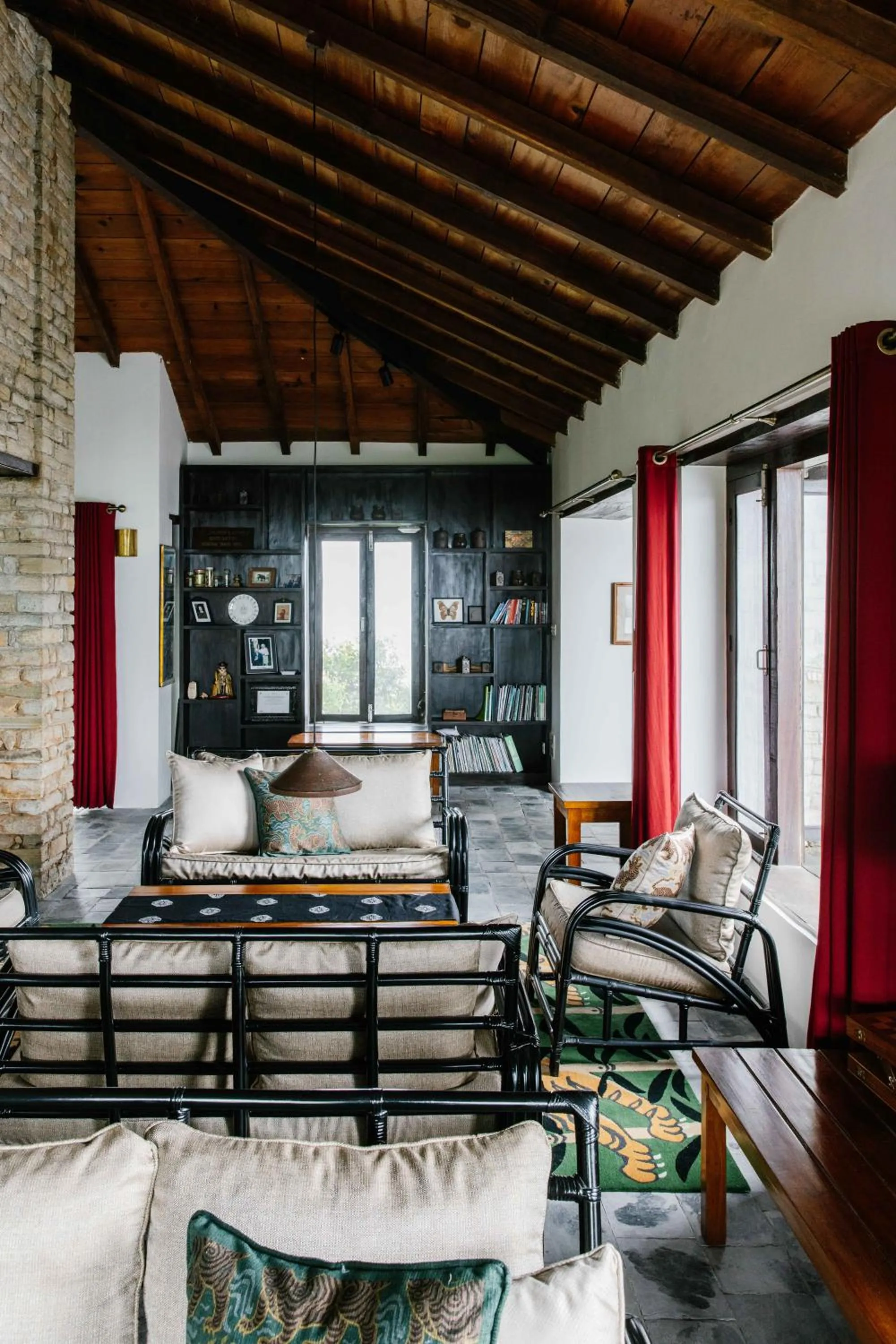 Seating area in Tiger Mountain Pokhara Lodge