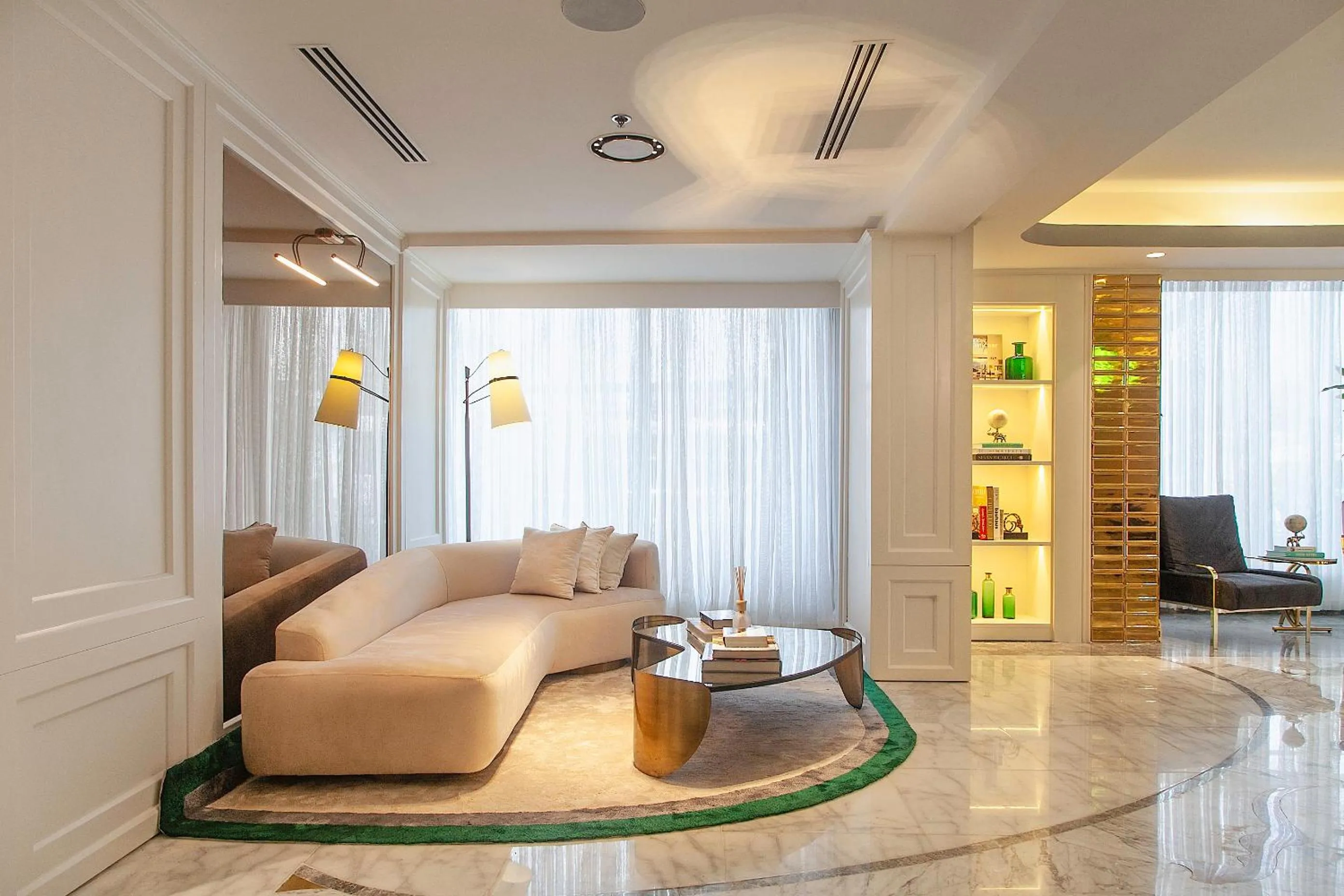 Seating area in The Delborough Lagos