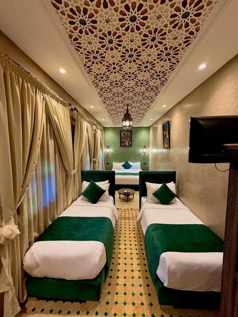 Bed in Riad Touhfa Kasbah Marrakech