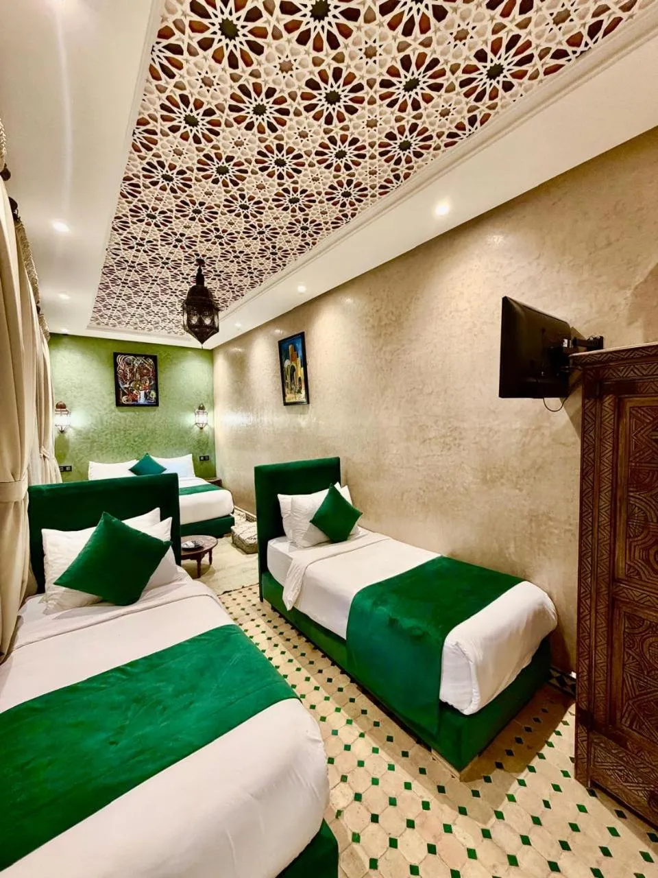 Bed in Riad Touhfa Kasbah Marrakech