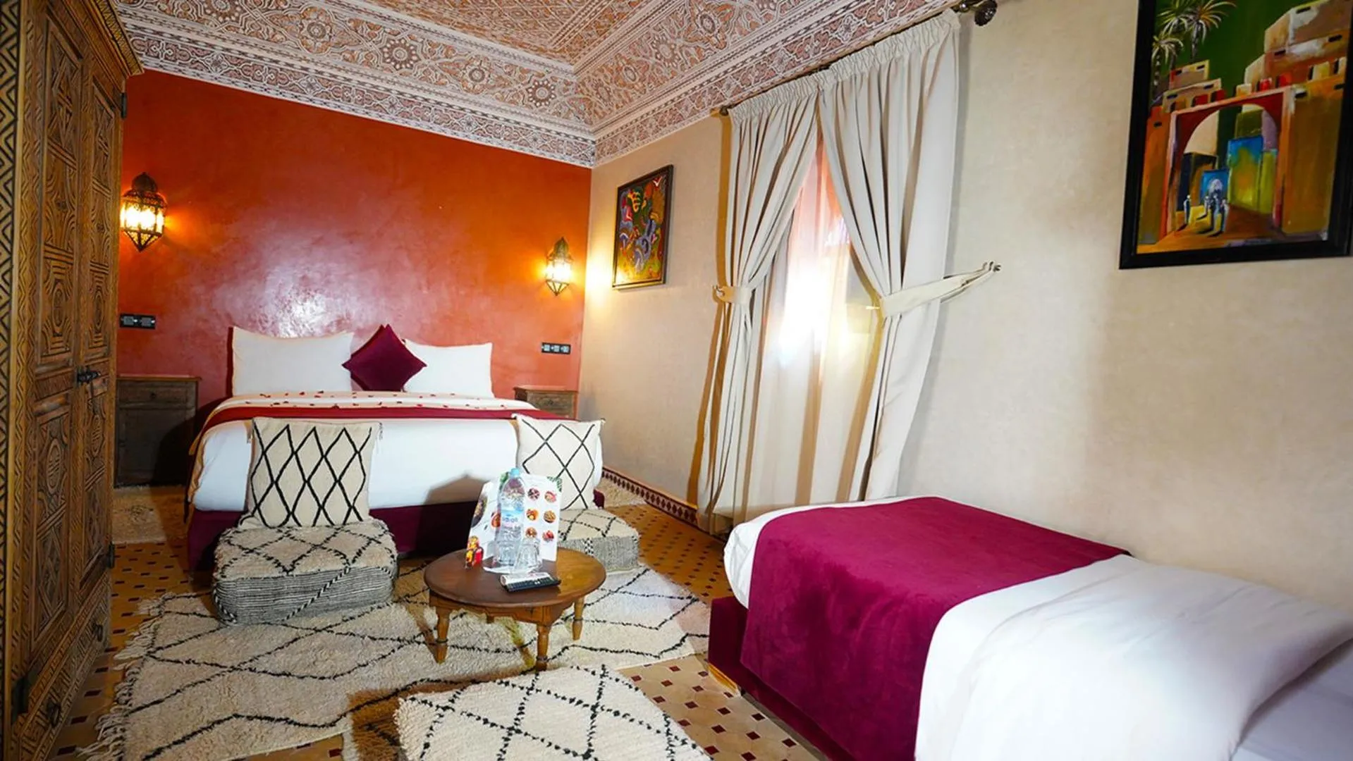 Bed in Riad Touhfa Kasbah Marrakech