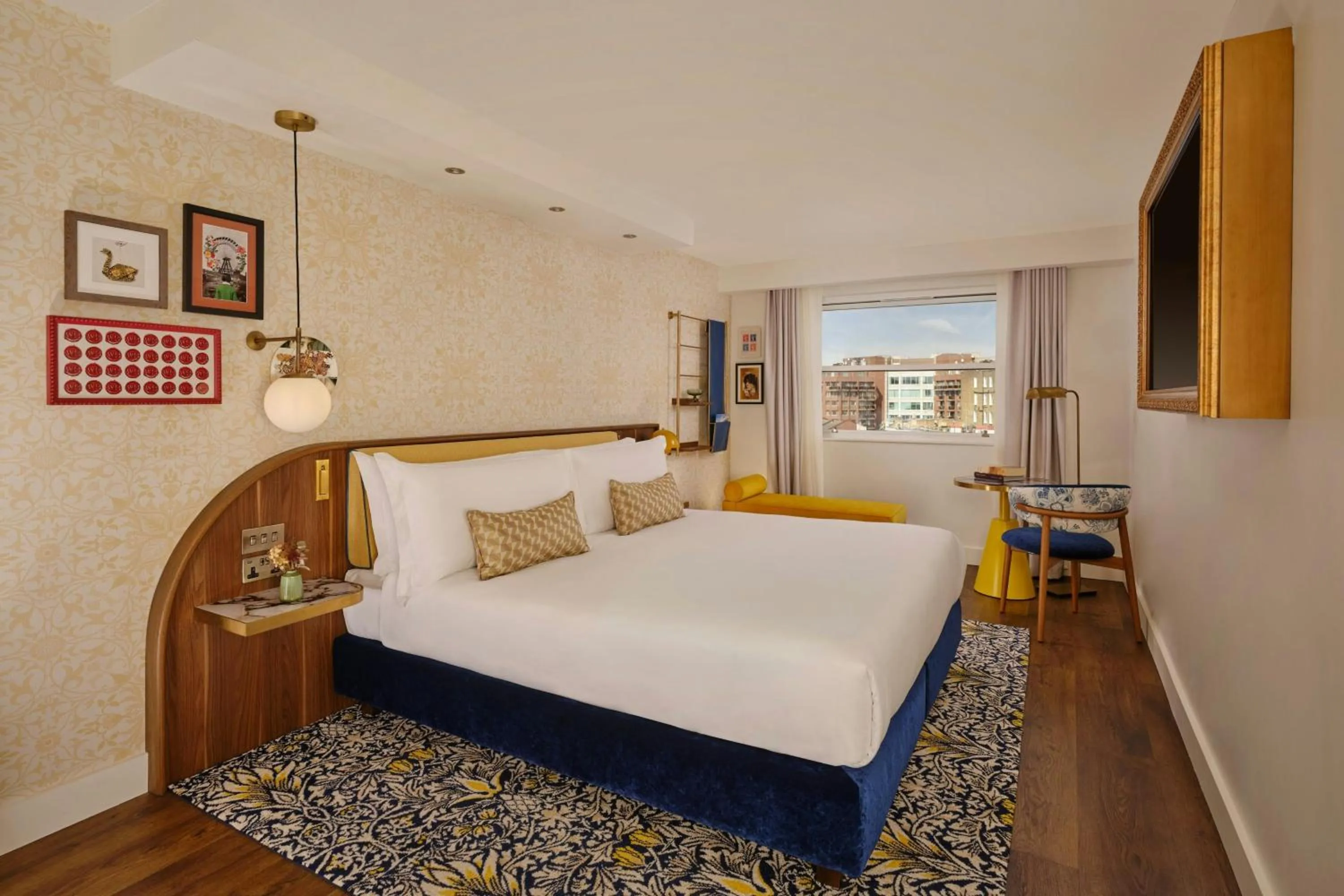 Photo of the whole room, Bed in The Cura Hotel Kensington, London, a Tribute Portfolio Hotel