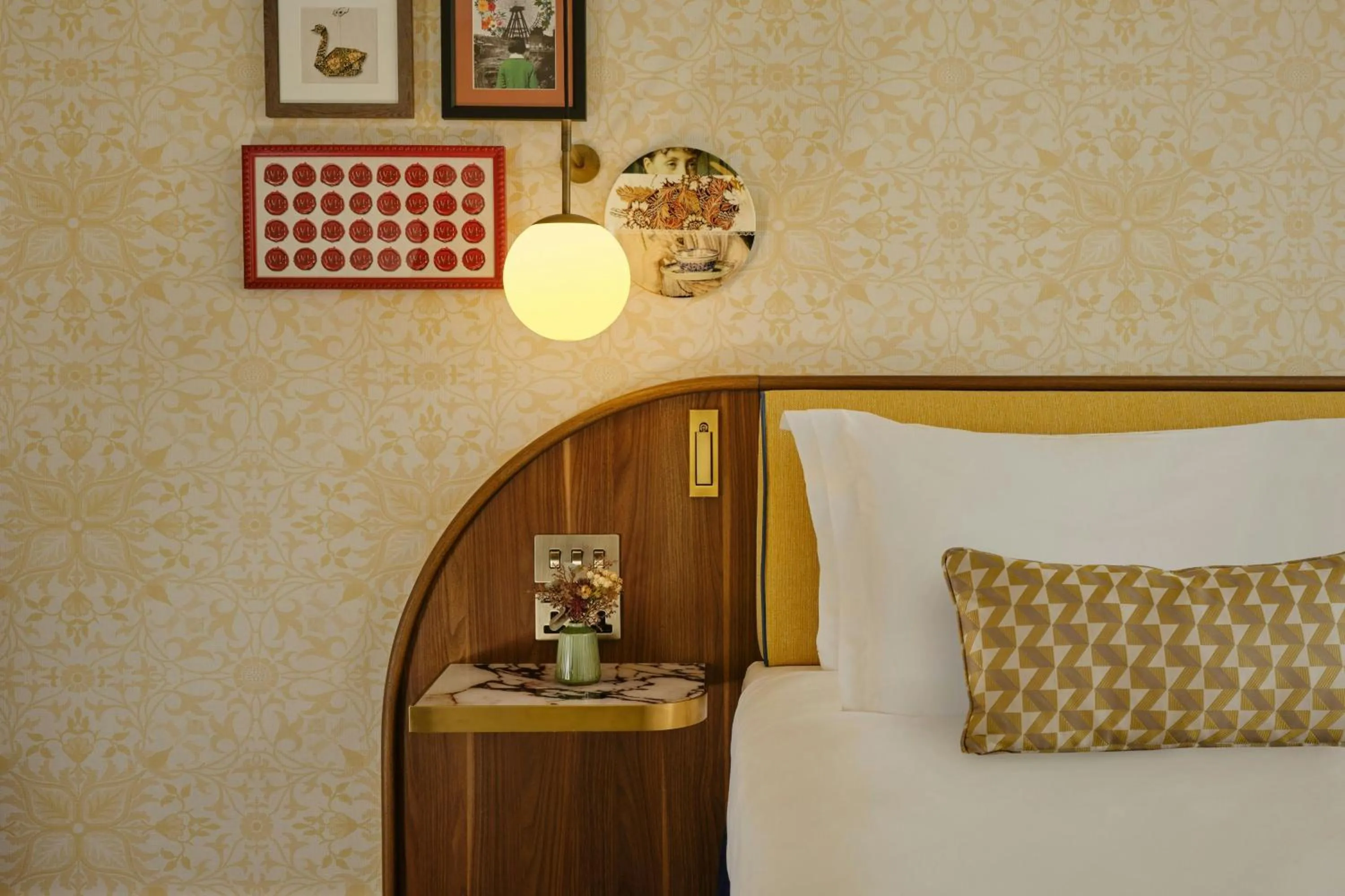 Photo of the whole room, Bed in The Cura Hotel Kensington, London, a Tribute Portfolio Hotel